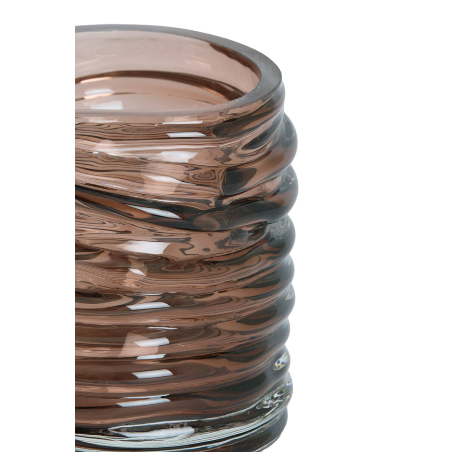 Tealight Ø10x11,5 cm MILYAN glass brown