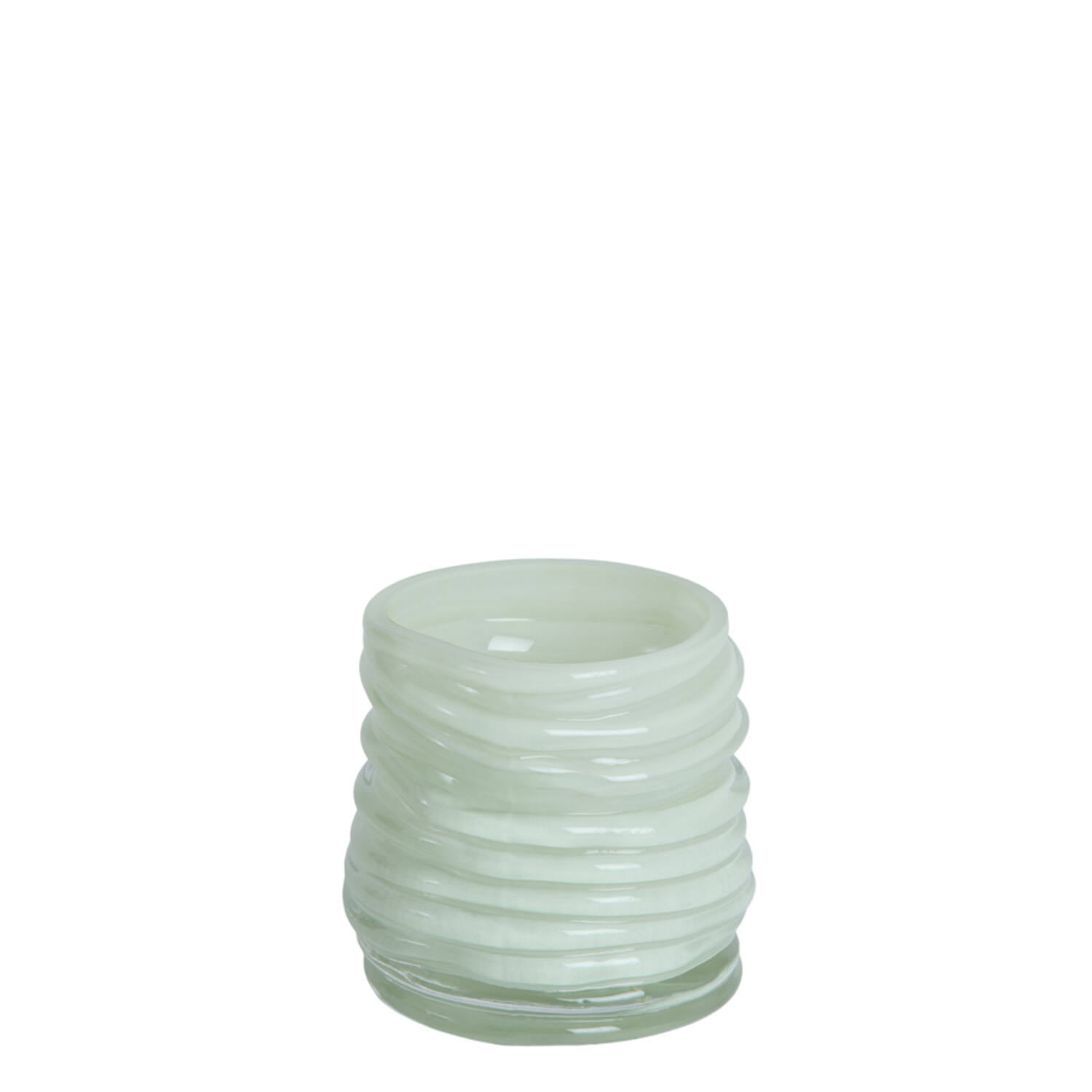 Tealight Ø9x10 cm MILYAN glass milky mint