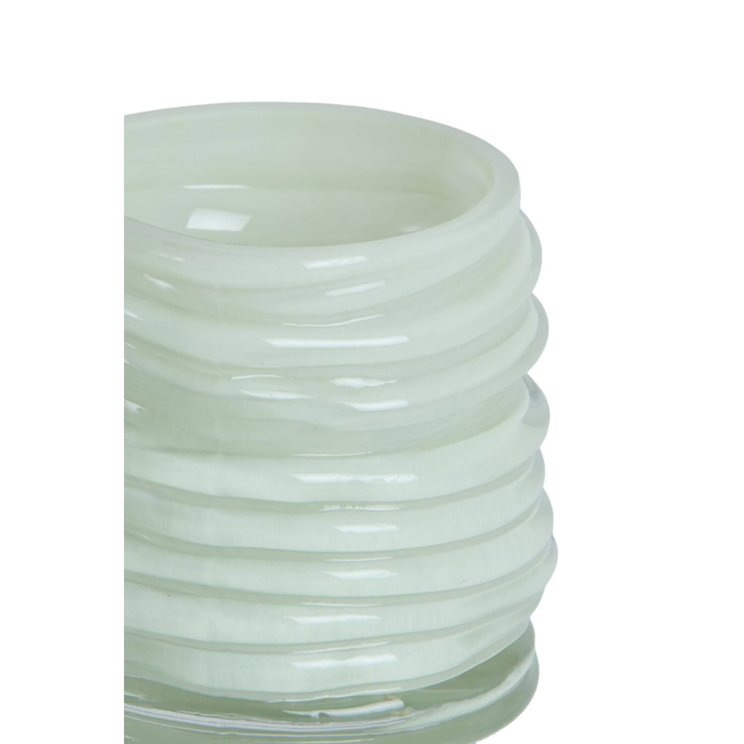 Tealight Ø9x10 cm MILYAN glass milky mint
