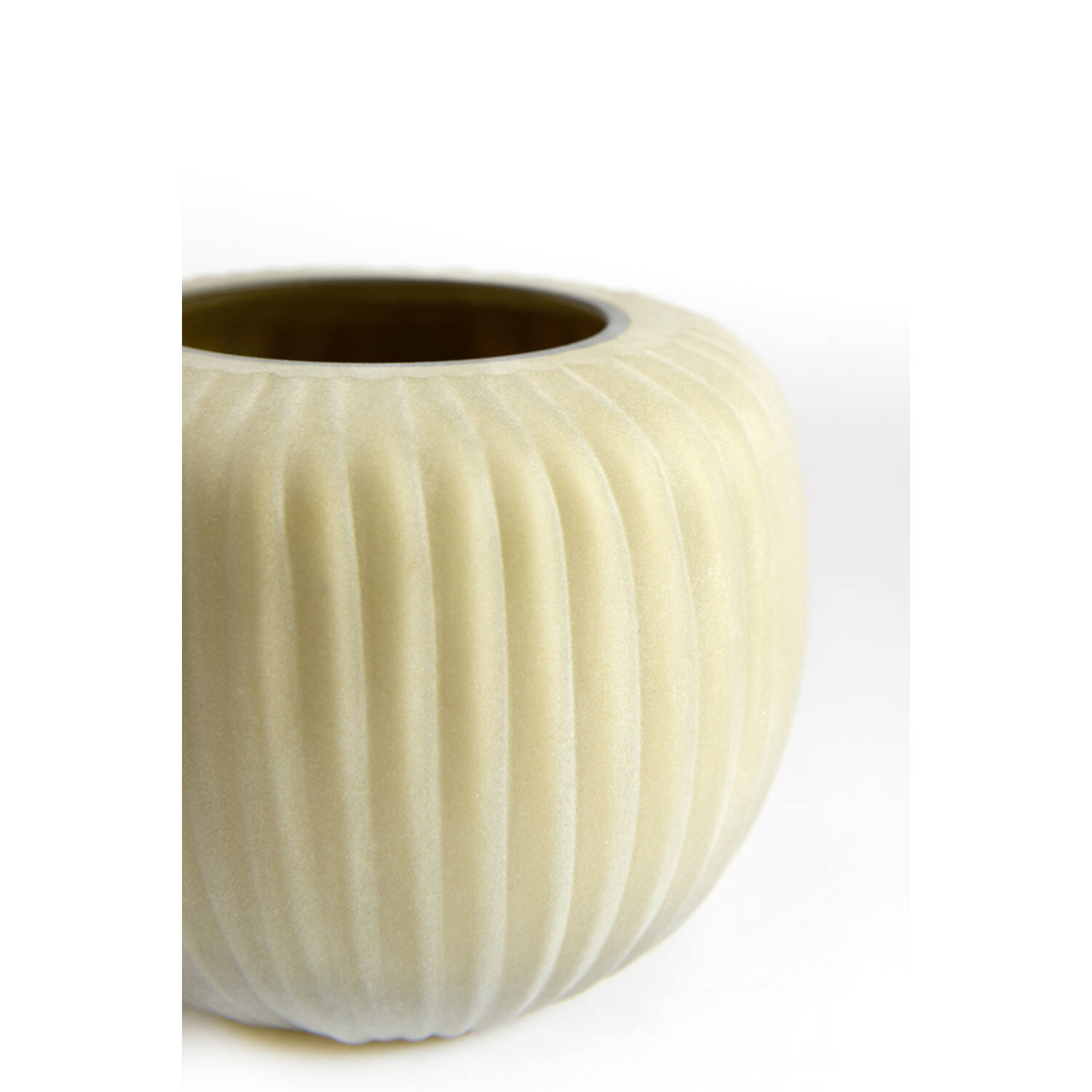 Tealight Ø11x9 cm OPALINE glass matt olive green