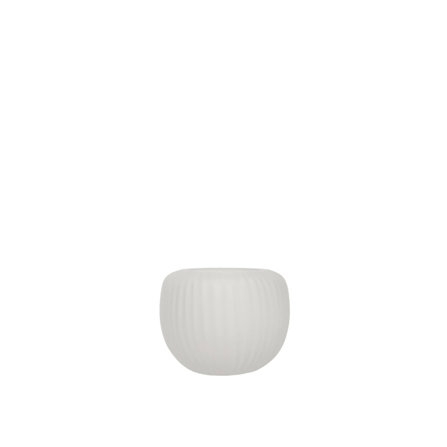 Tealight Ø11x9 cm OPALINE glass matt white
