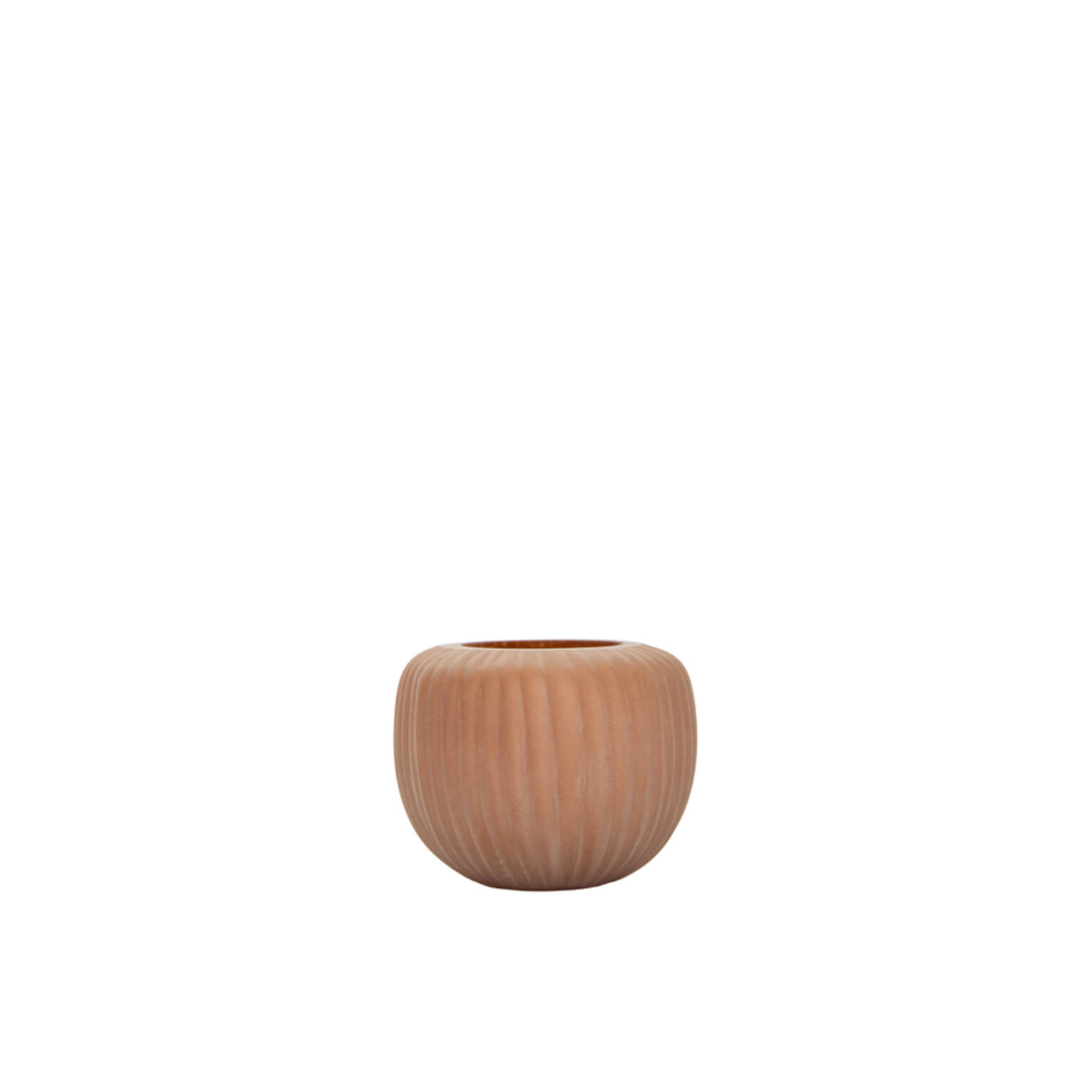 Tealight Ø11x9 cm OPALINE glass matt orange