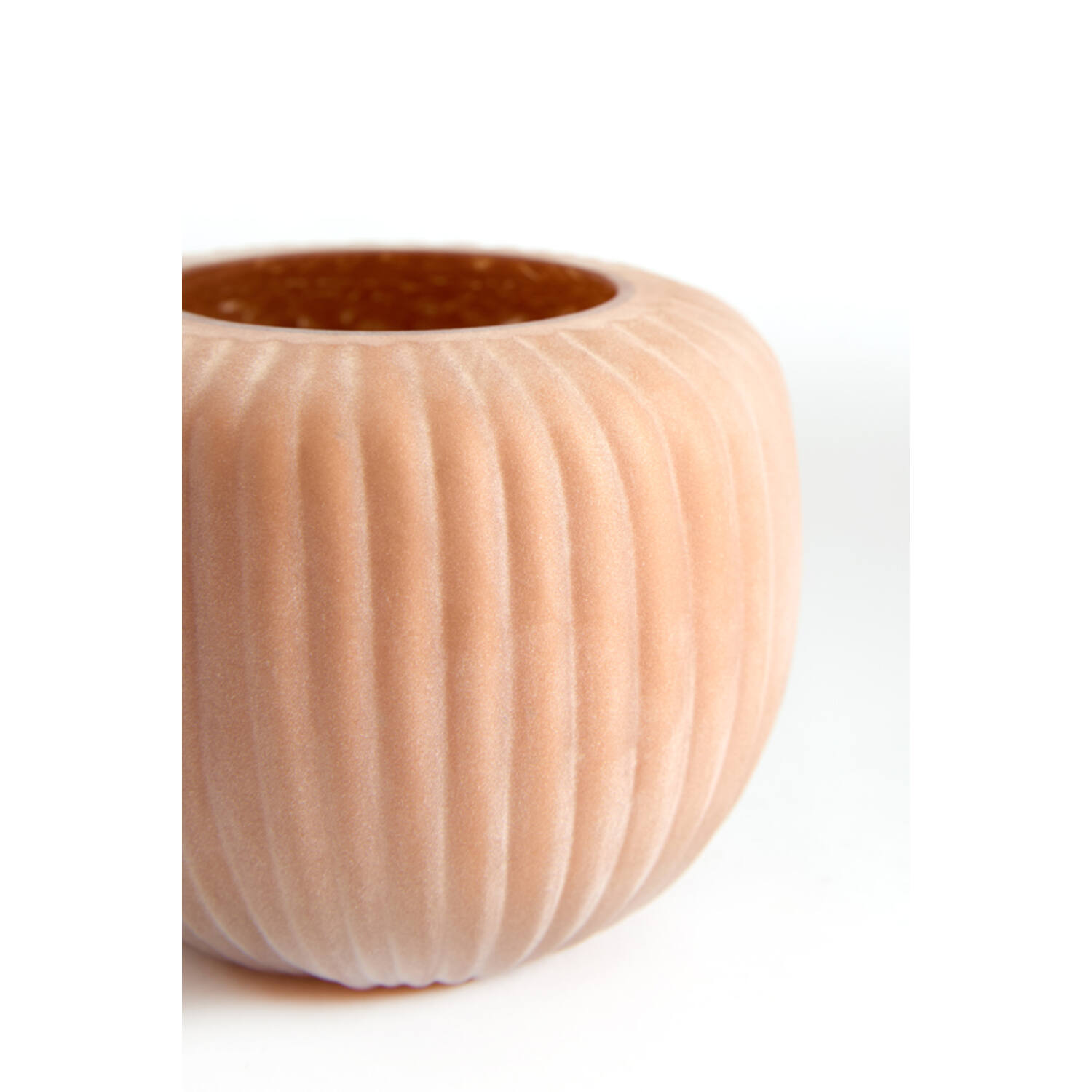 Tealight Ø11x9 cm OPALINE glass matt orange