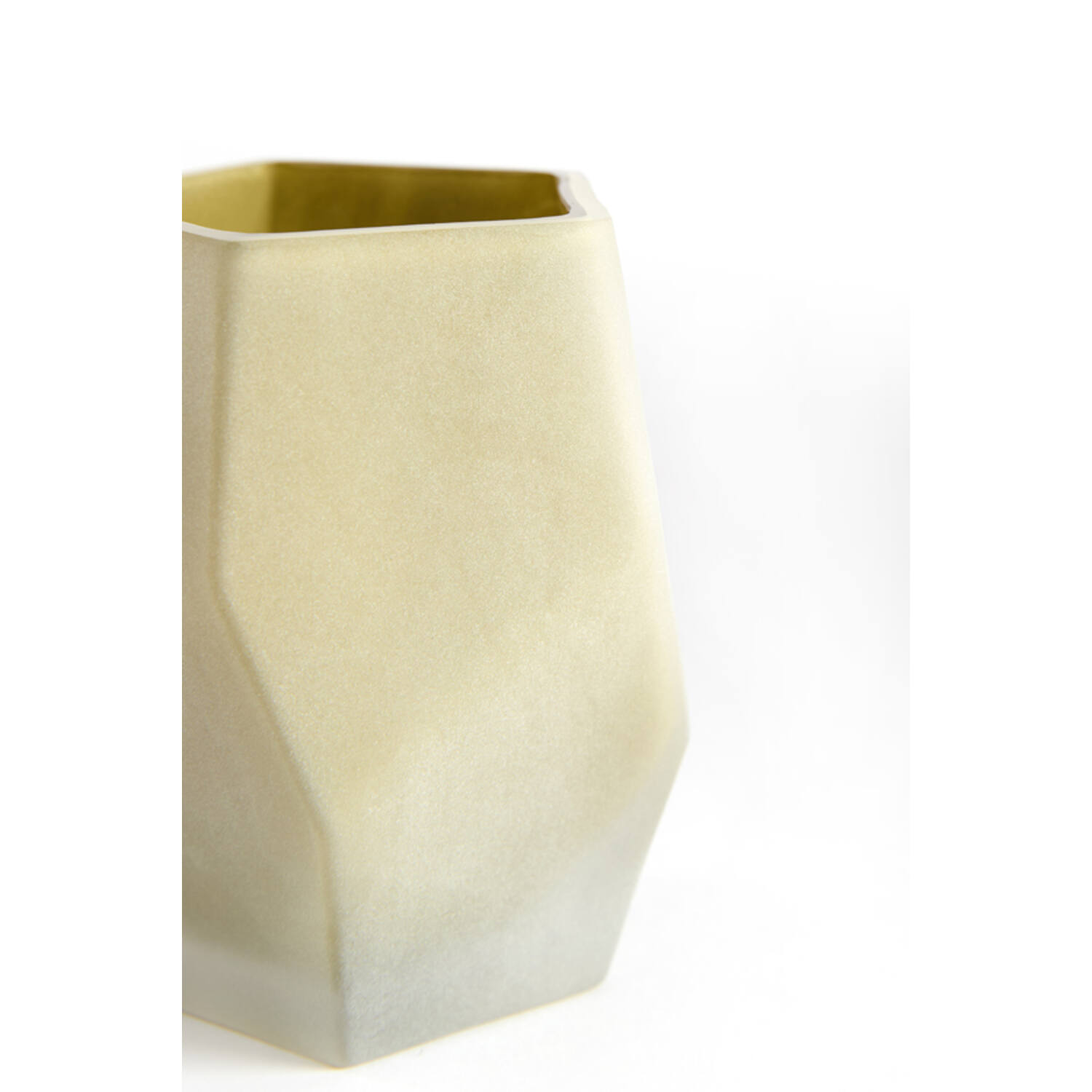 Tealight Ø8x10 cm NOBLE glass matt olive green