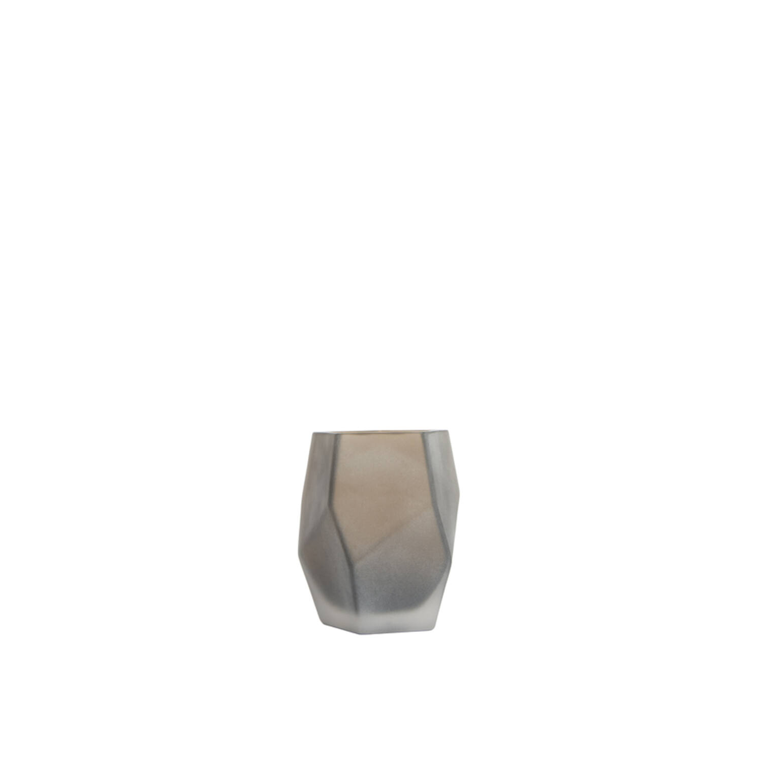 Tealight Ø8x10 cm NOBLE glass matt dark brown