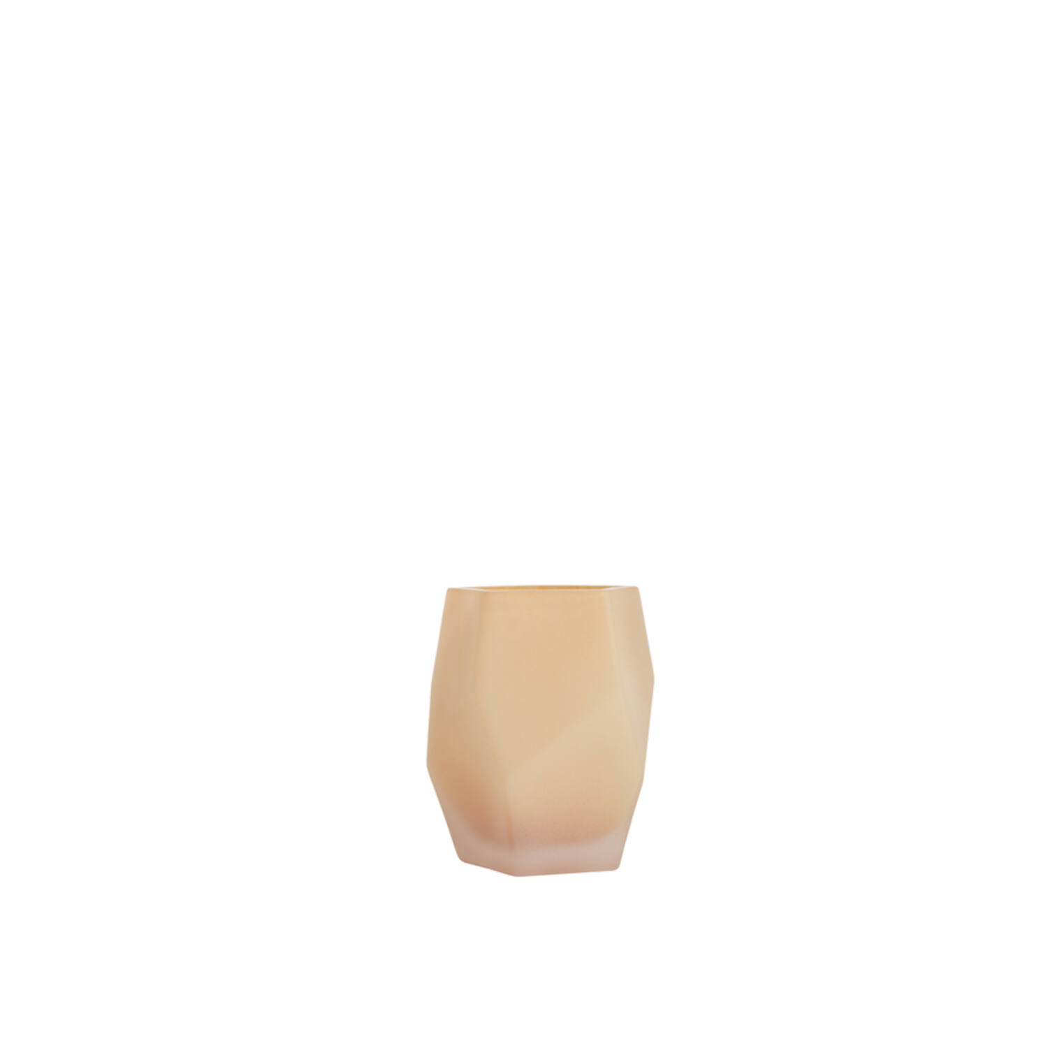 Tealight Ø8x10 cm NOBLE glass matt peach