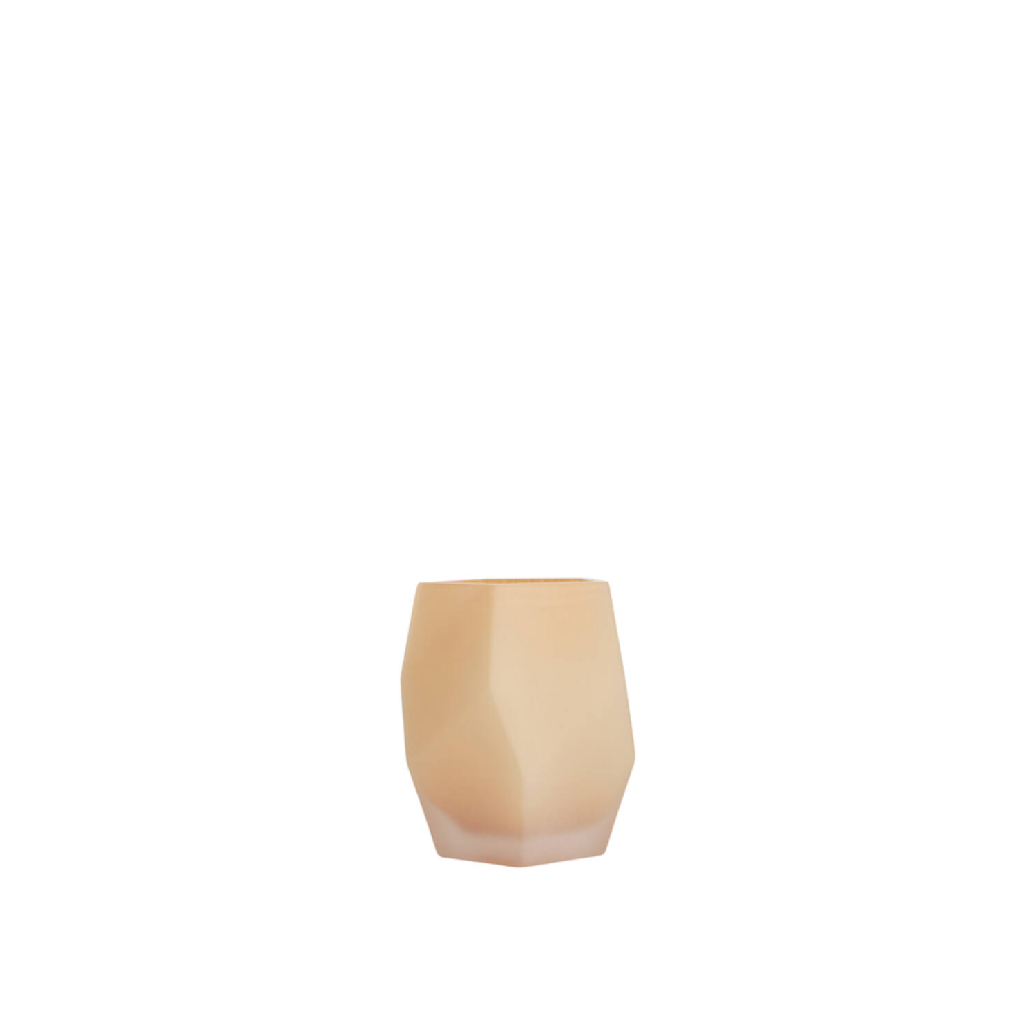 Tealight Ø8x10 cm NOBLE glass matt peach