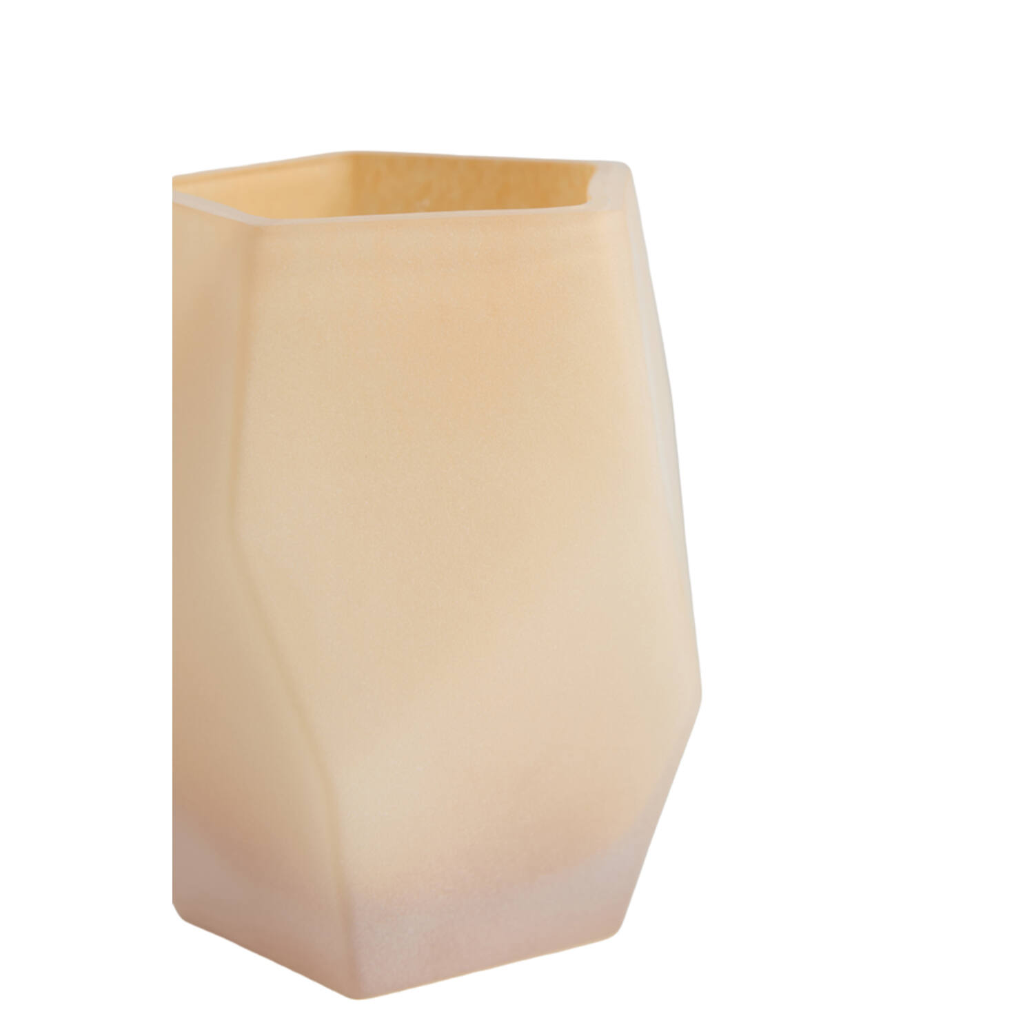 Tealight Ø8x10 cm NOBLE glass matt peach