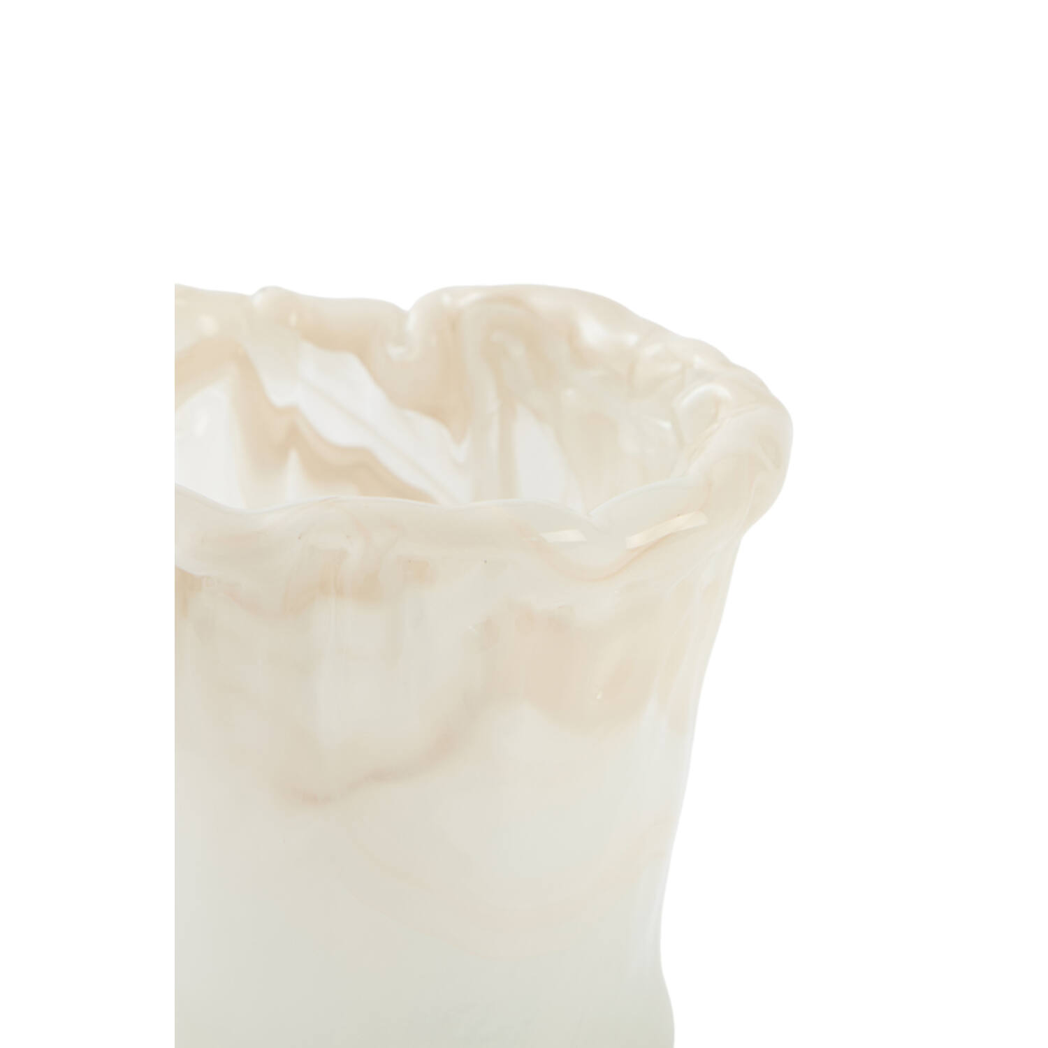 Tealight Ø10x10 cm MYRON glass cream