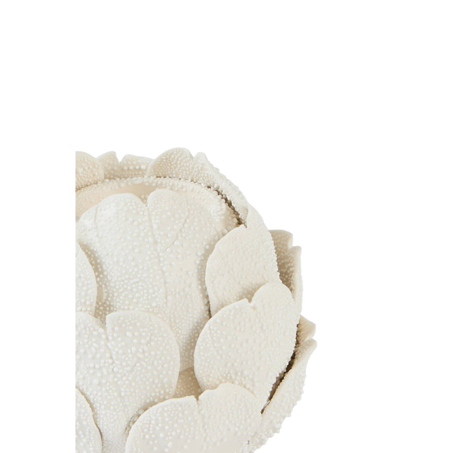 Tealight holder Ø11x10,5 cm CYNARA porcelain cream