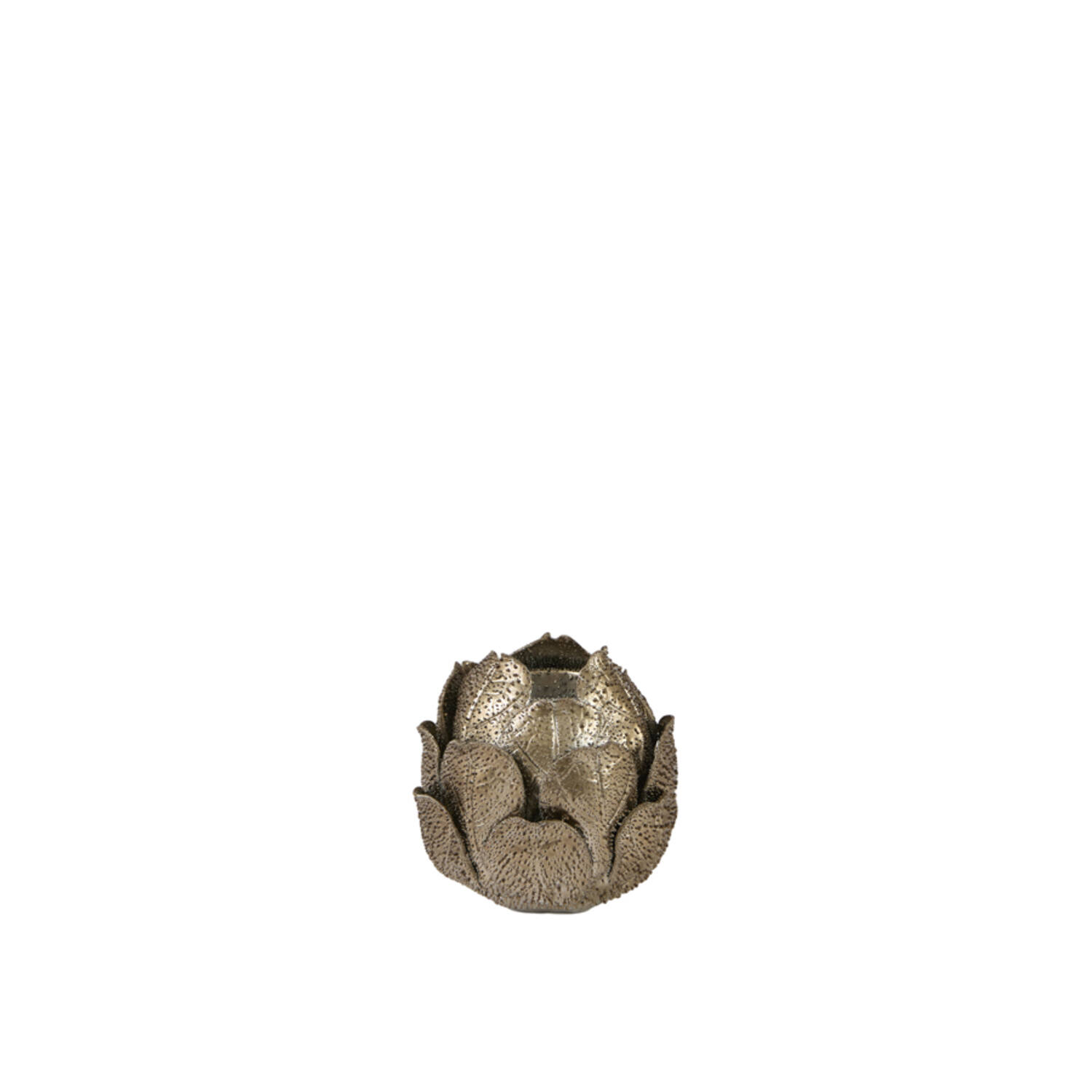 Tealight holder Ø11x10,5 cm CYNARA porcelain bronze
