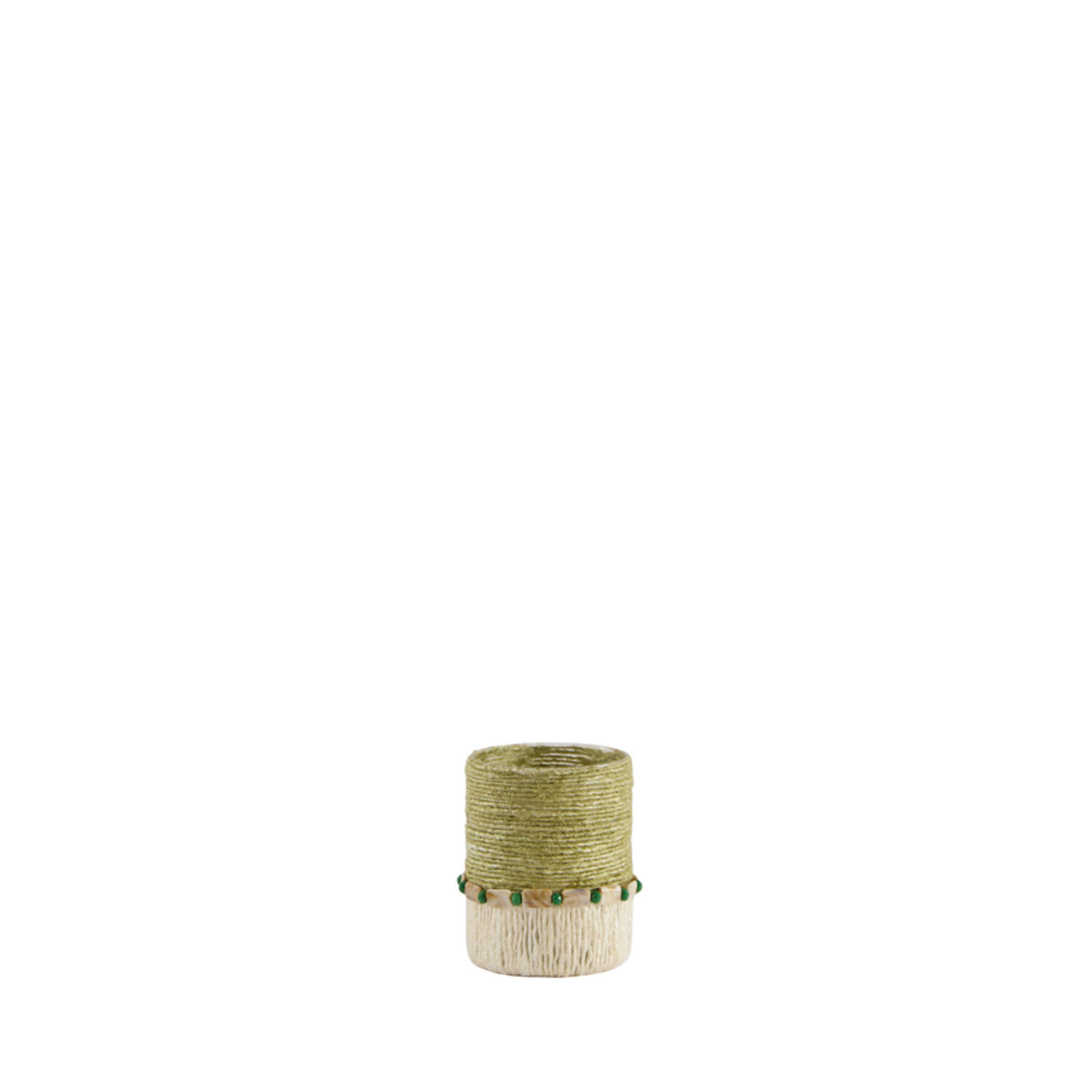 Tealight holder Ø10x13 cm MELORA light green+cream
