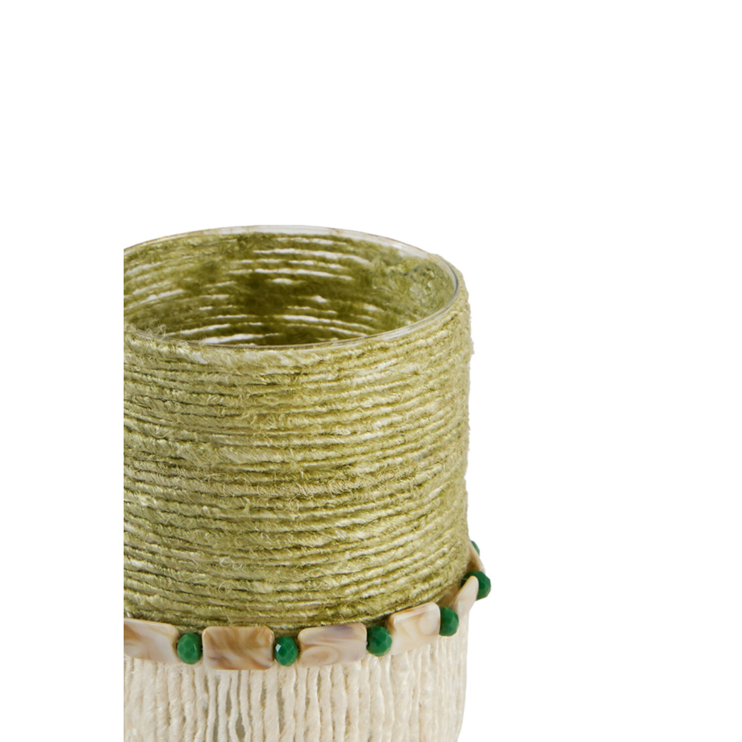 Tealight holder Ø10x13 cm MELORA light green+cream