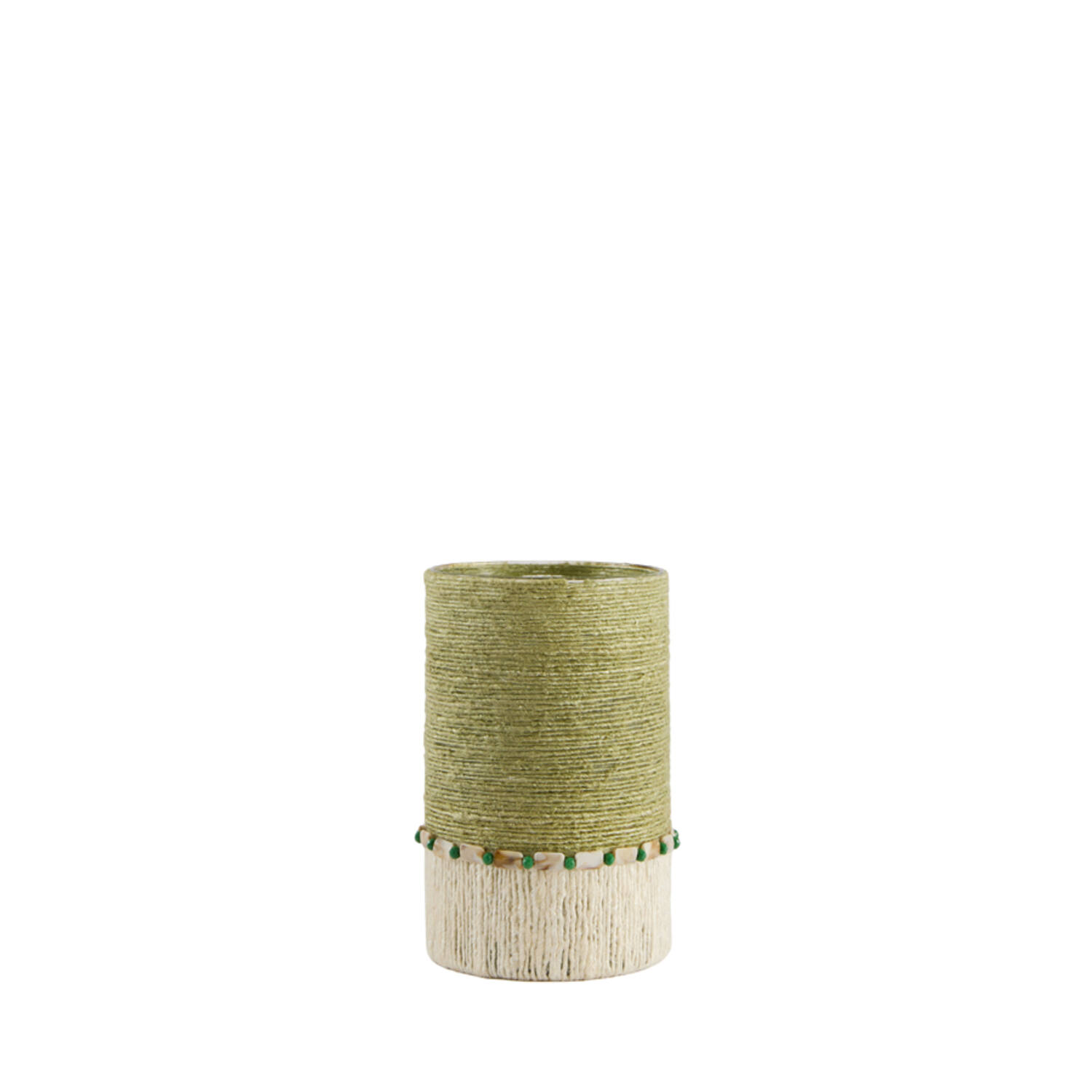 Tealight holder Ø15x25 cm MELORA light green+cream