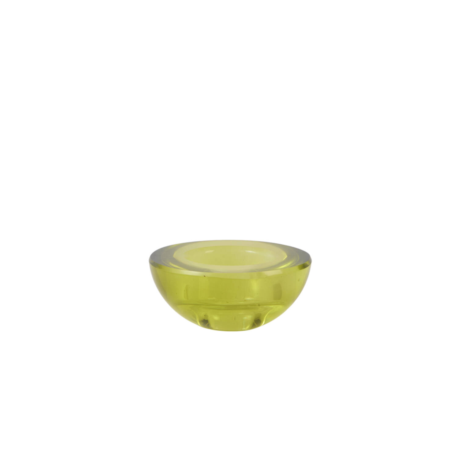 Tealight Ø8x3,5 cm XELON glass olive green