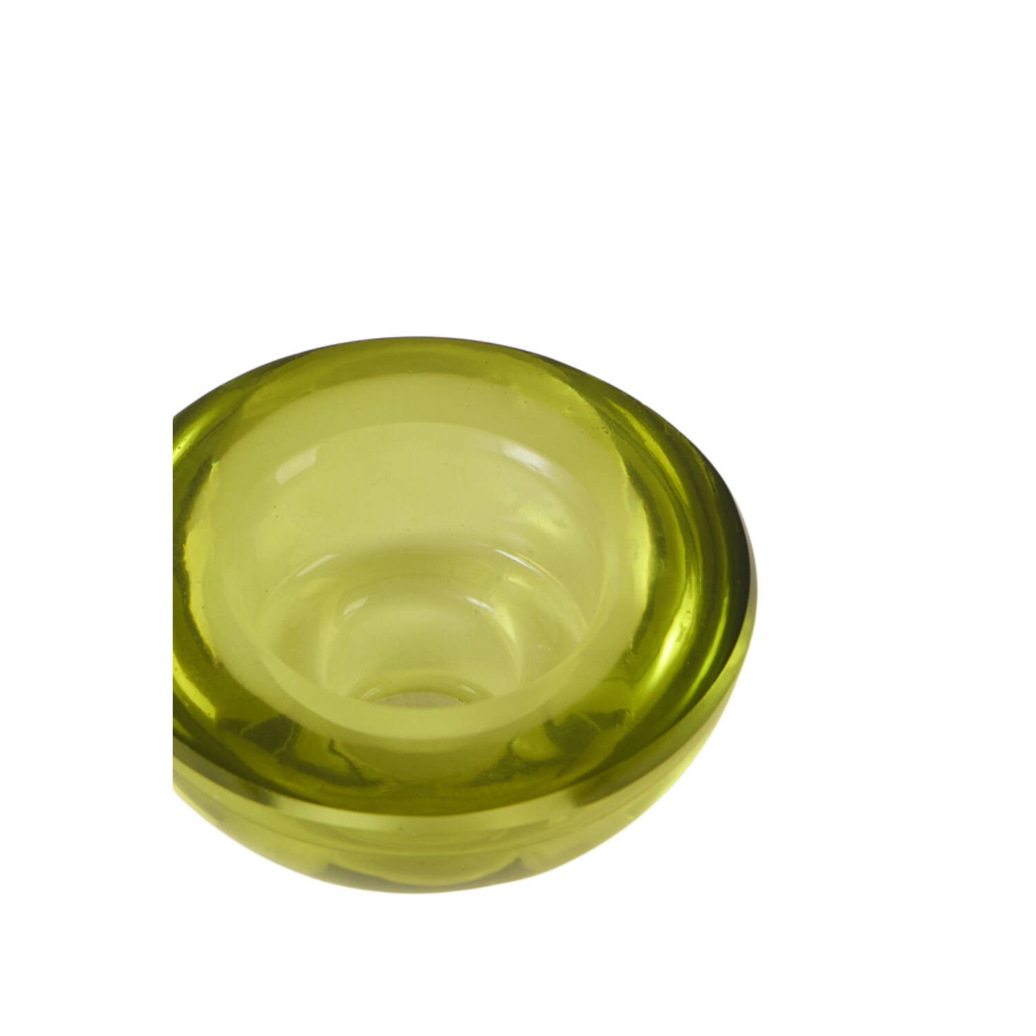 Tealight Ø8x3,5 cm XELON glass olive green