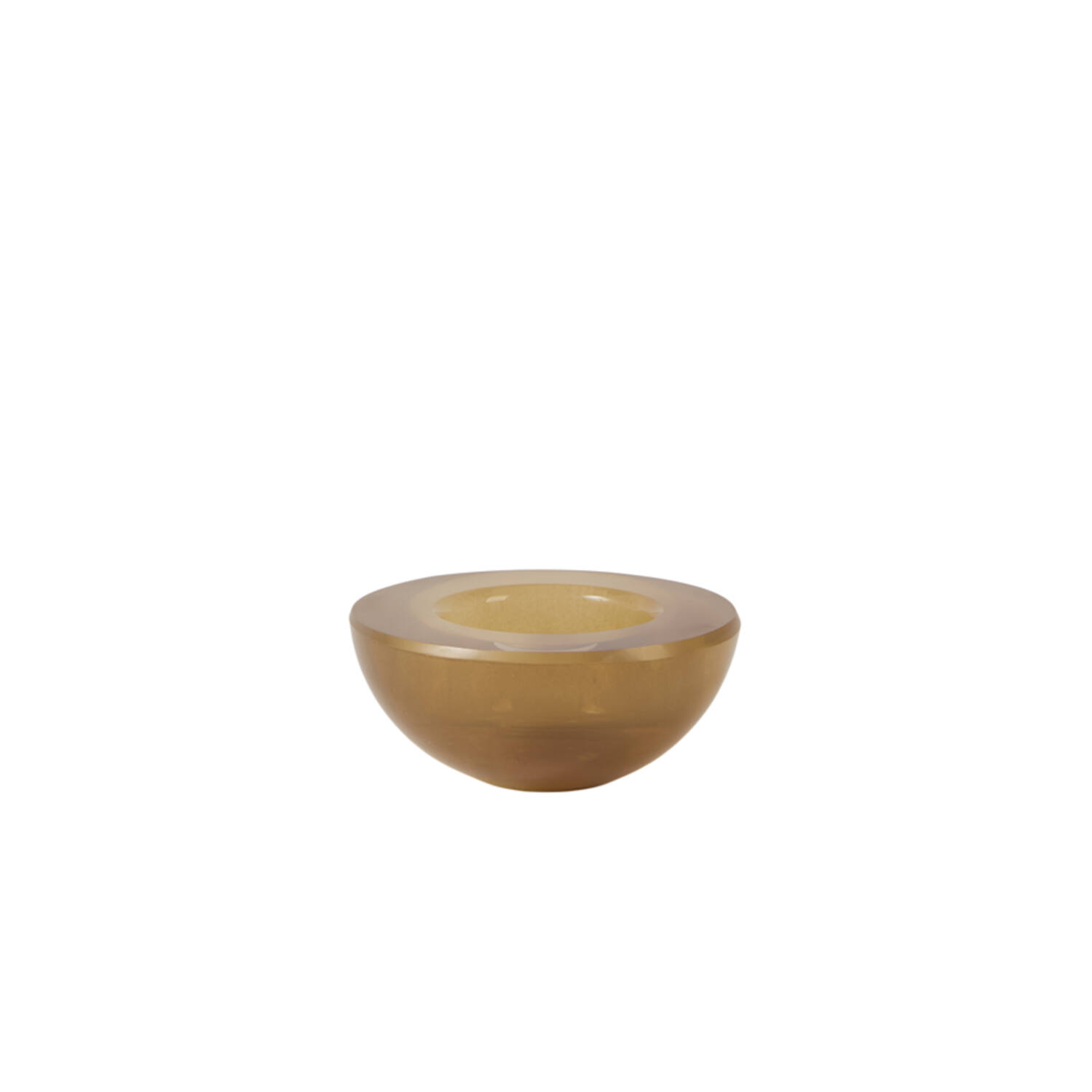 Tealight Ø8x3,5 cm XELON glass milky dark brown