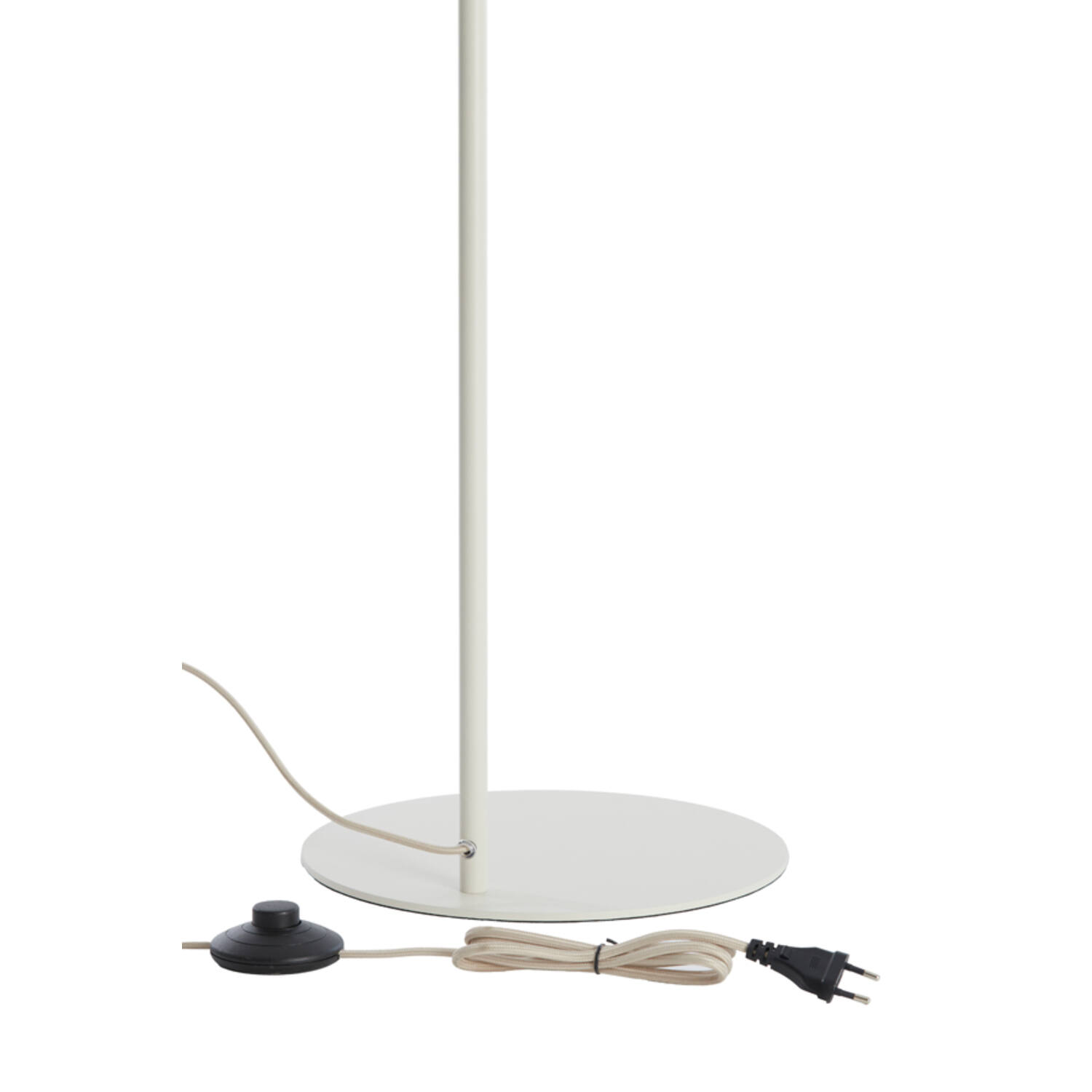 Floor lamp 47x28x160 cm BISHO glass clear+cream