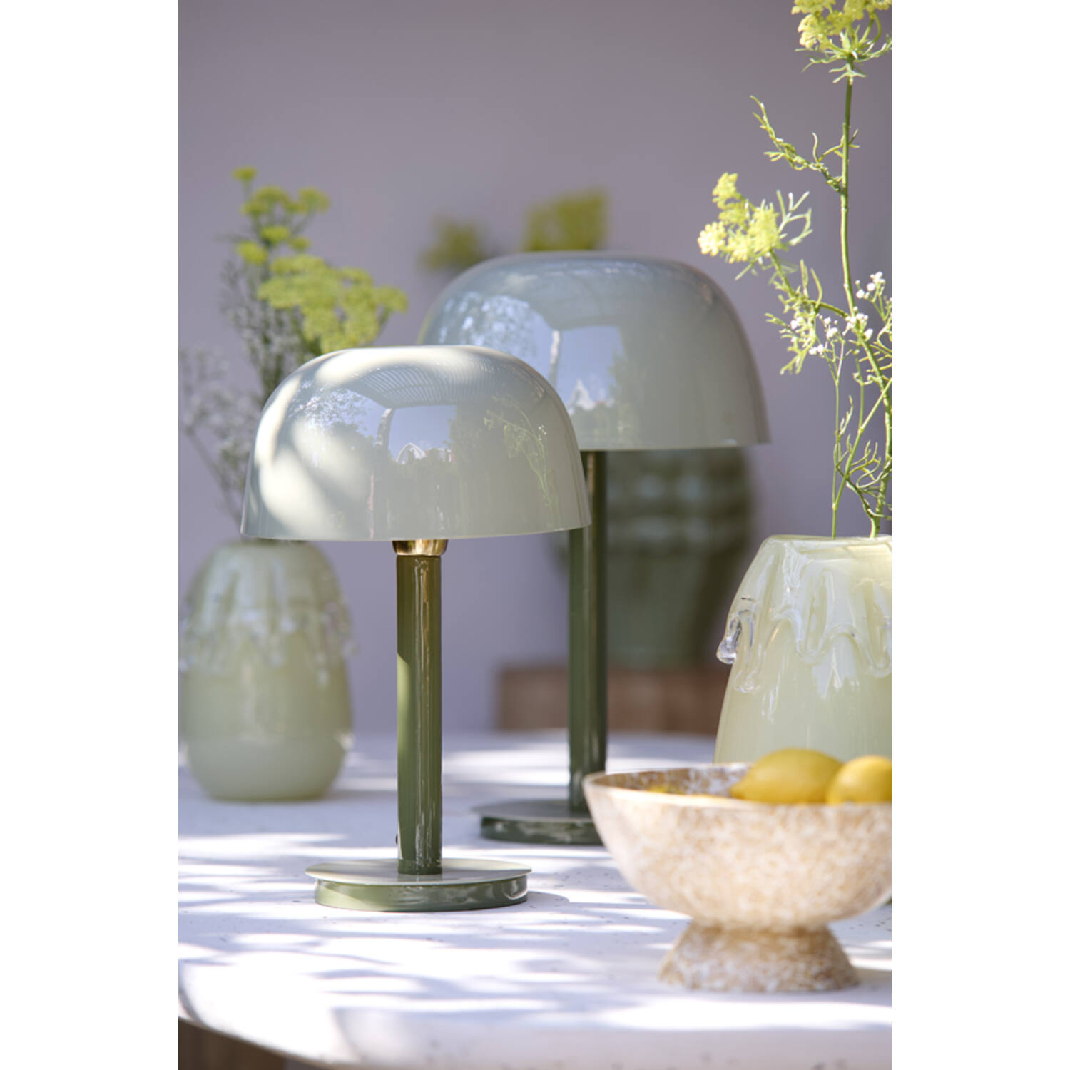 Table lamp Ø25x37 cm MARIVET olive green+light green