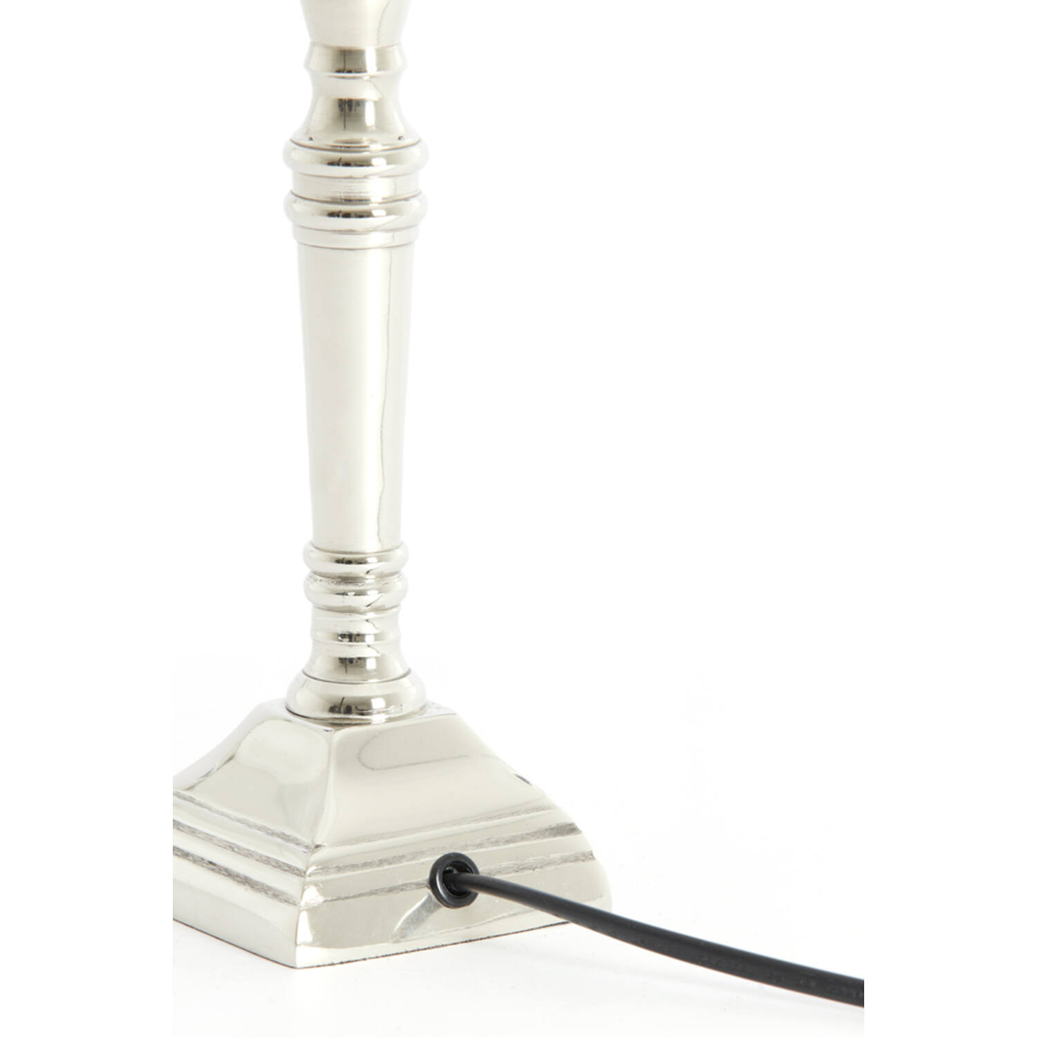 Lampvoet 8x8x25 cm DELHI nikkel