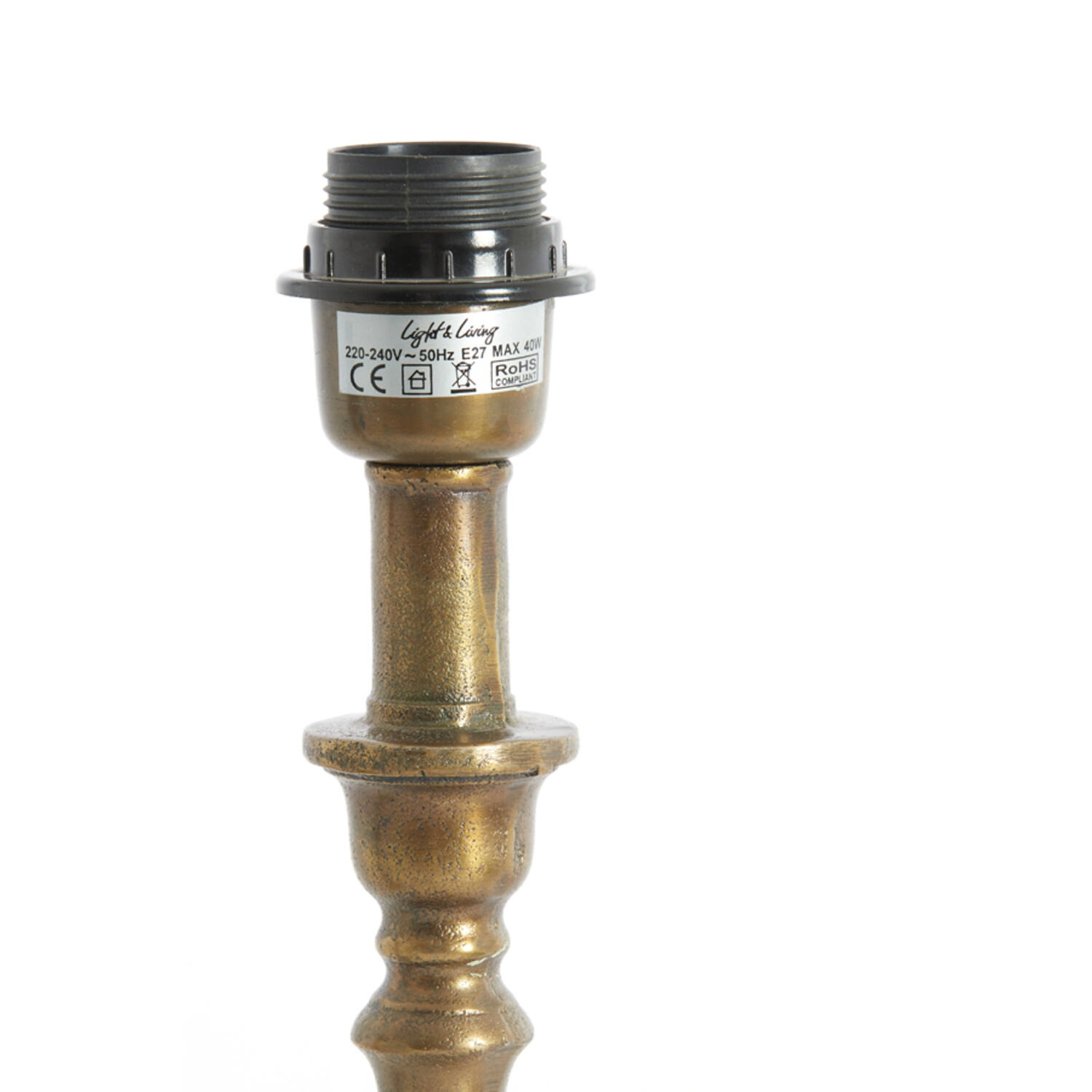 Lamp base Ø9x22 cm HELGA raw antique bronze