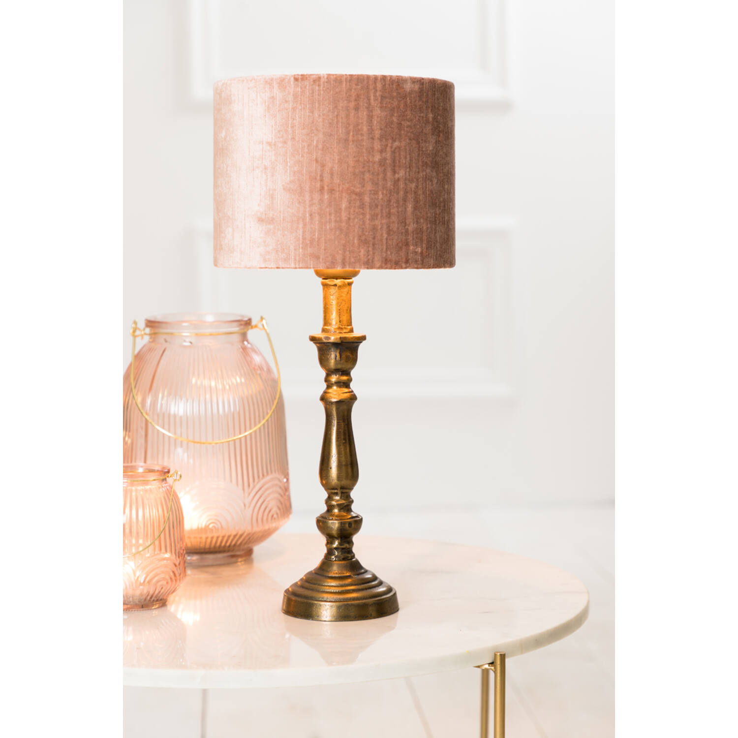 Lamp base Ø10x29 cm HELGA raw antique bronze