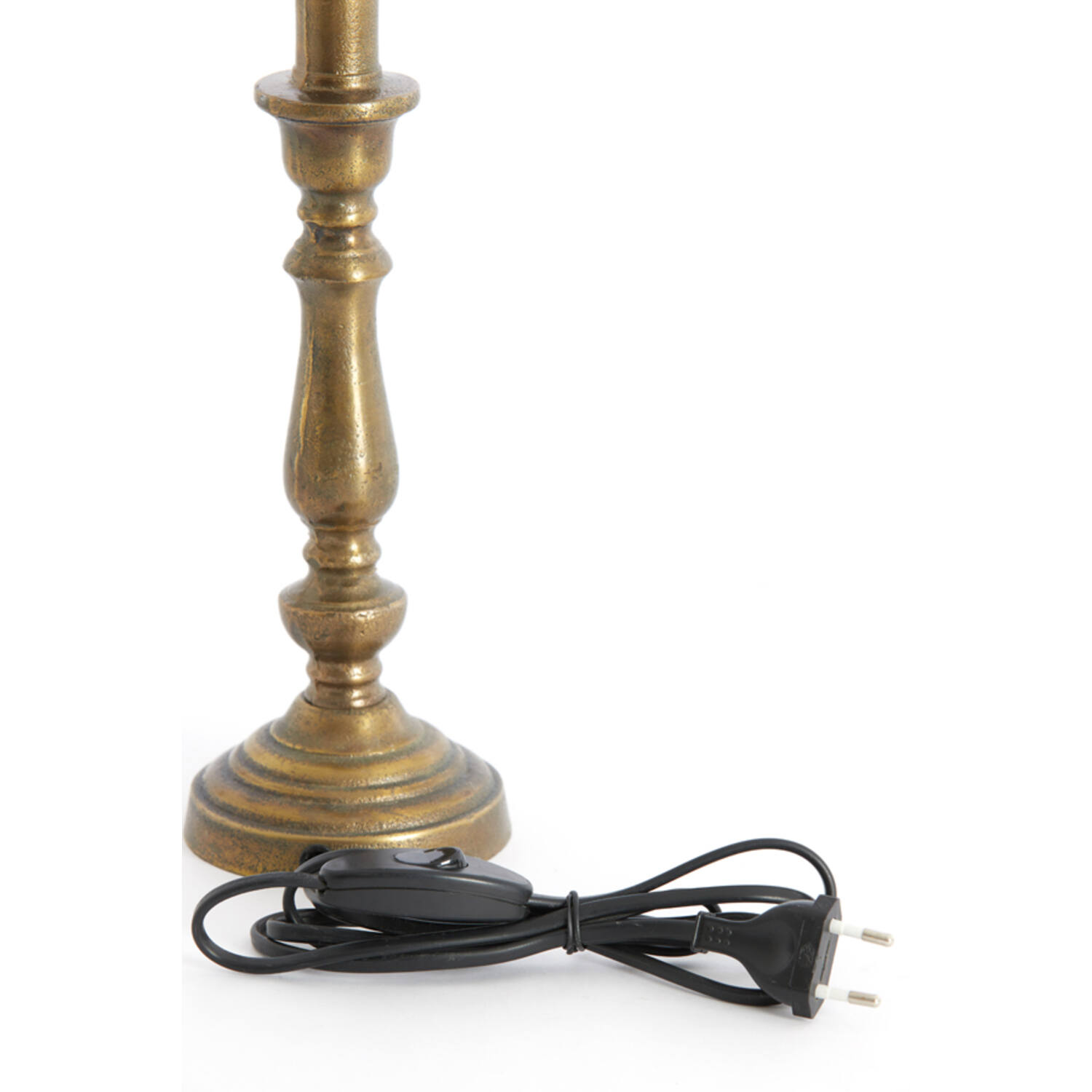 Lamp base Ø10x29 cm HELGA raw antique bronze