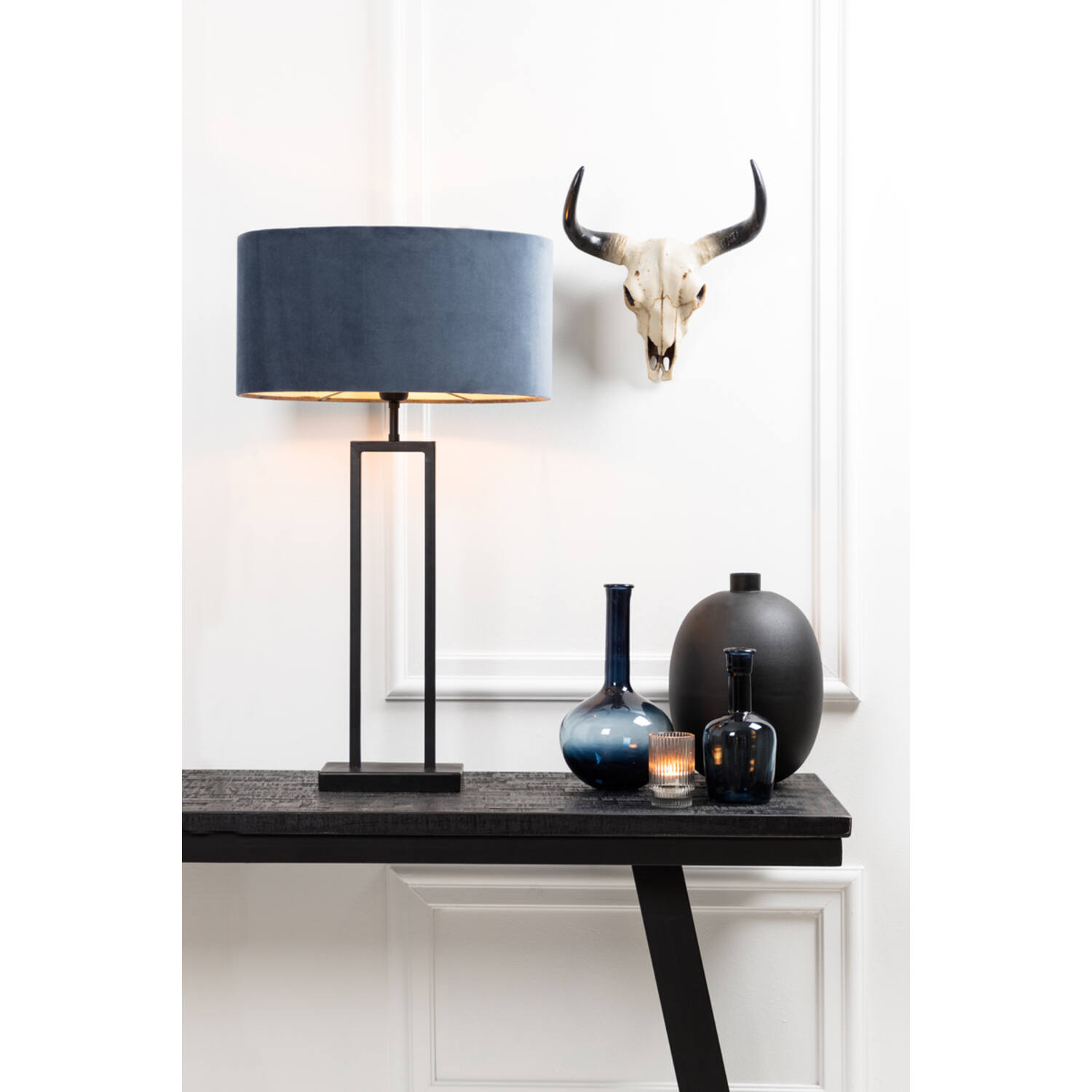 Lampvoet 20x10x55 cm SHIVA mat zwart