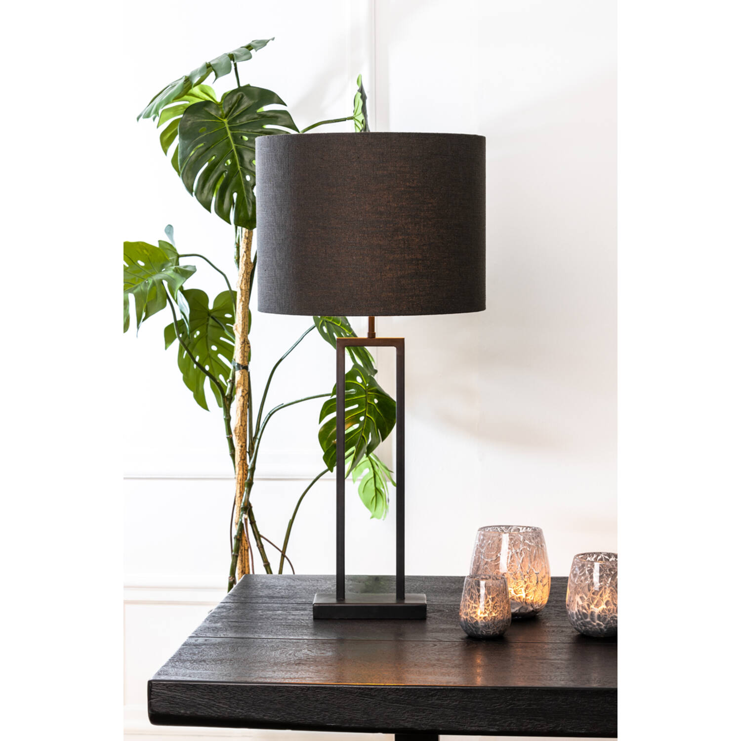 Lampvoet 20x10x55 cm SHIVA mat zwart