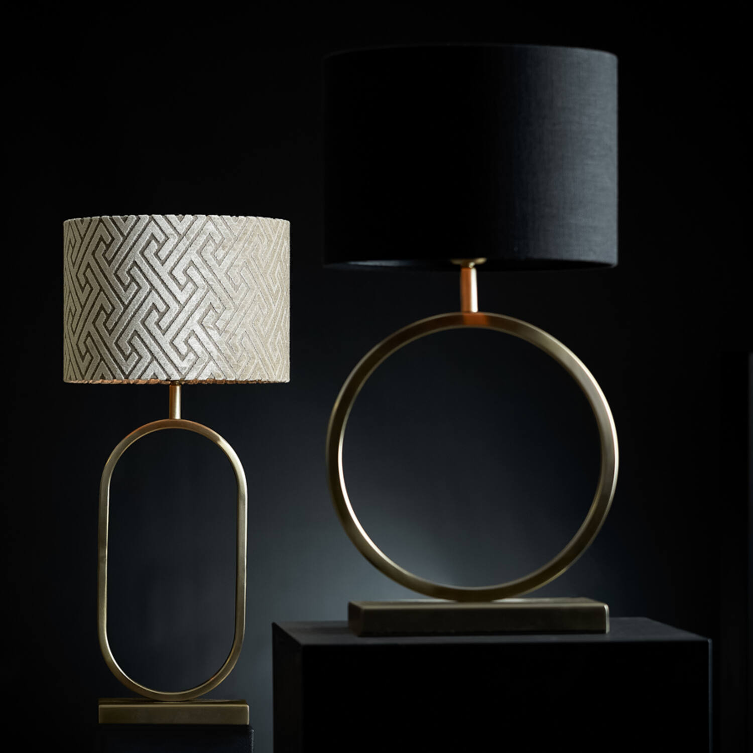 Lampvoet 30x13x42 cm LIVA licht goud