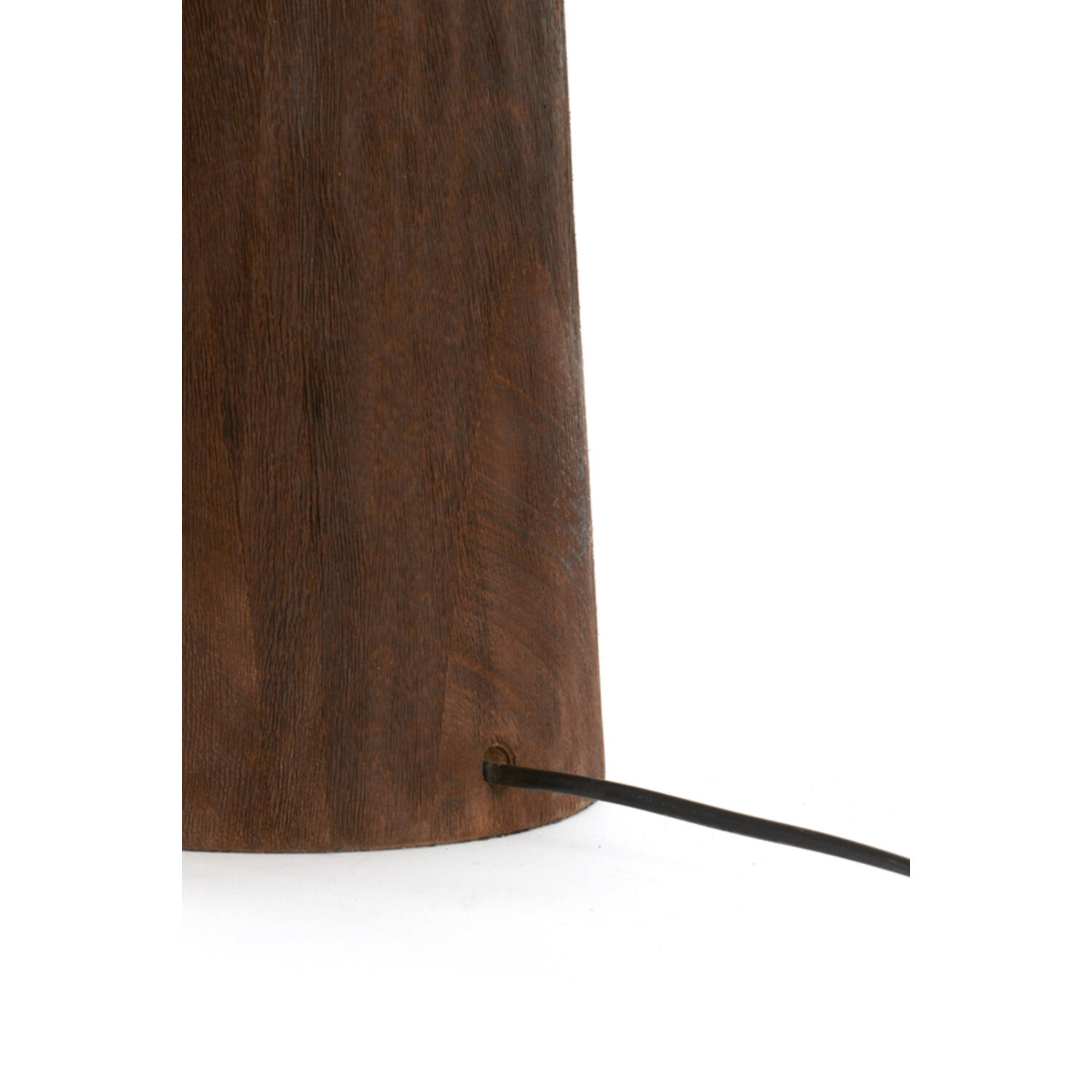 Vloerlamp Ø18x125 cm FESTINA hout mat donker bruin