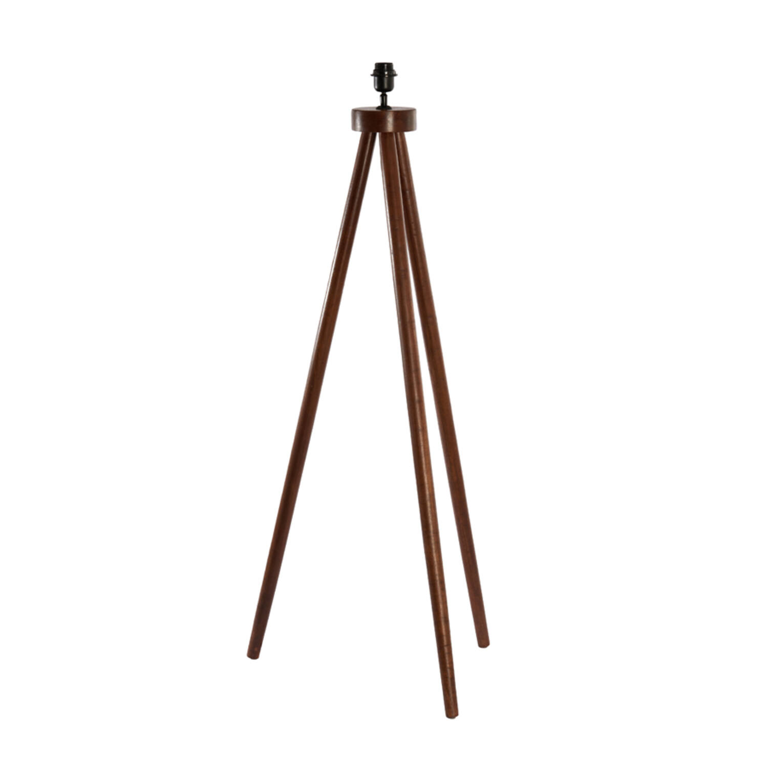 Floor lamp tripod 52x52x122 cm ILIAS wood russet