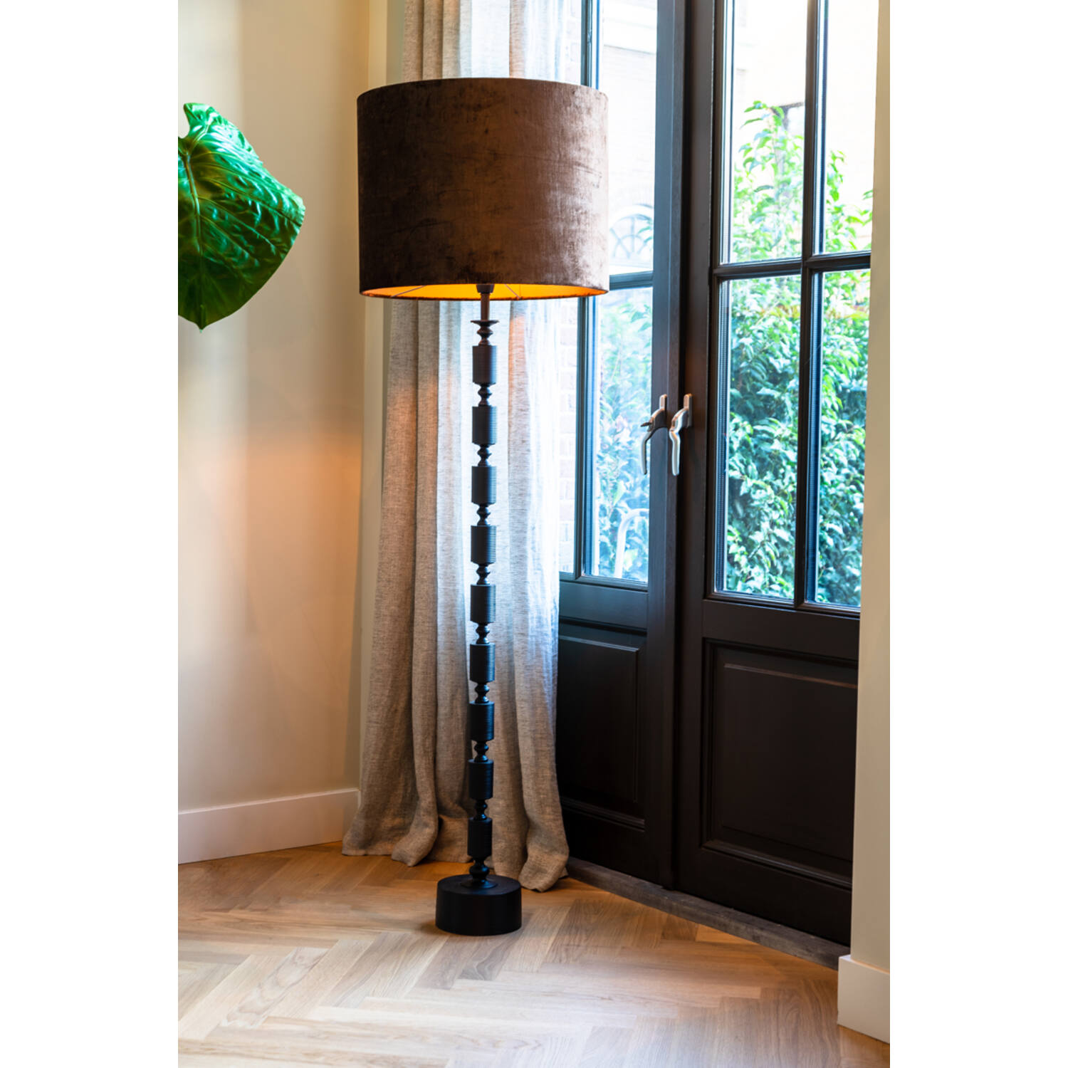 Vloerlamp Ø18x135 cm GITAYA mat zwart
