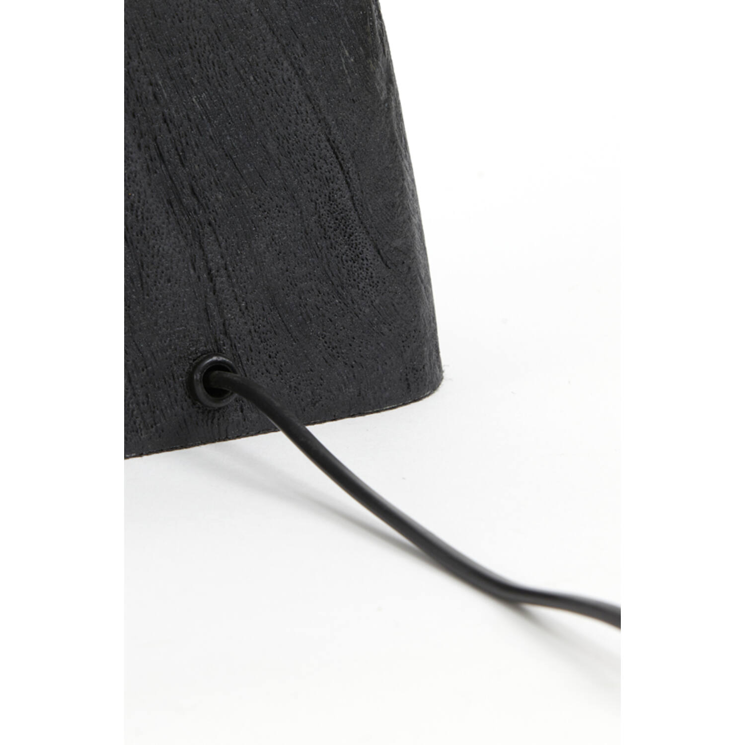 Lamp base 11x9x19 cm KARDAN wood matt black