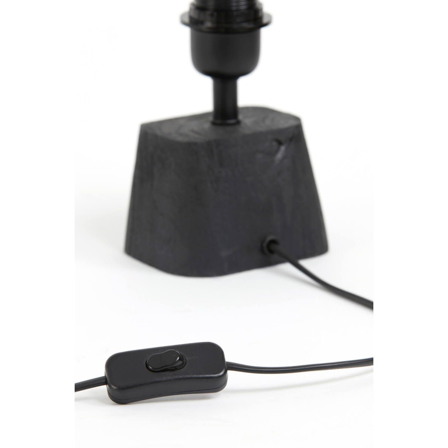 Lamp base 16x10x21 cm KARDAN wood matt black