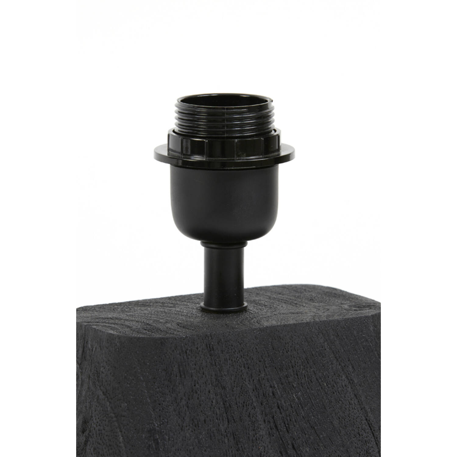 Lamp base 16x10x21 cm KARDAN wood matt black