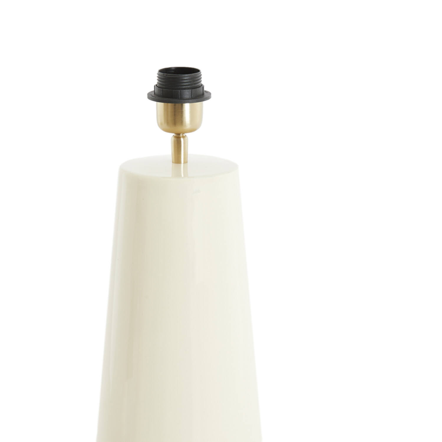 Lamp base Ø18x43 cm YELOS shiny cream
