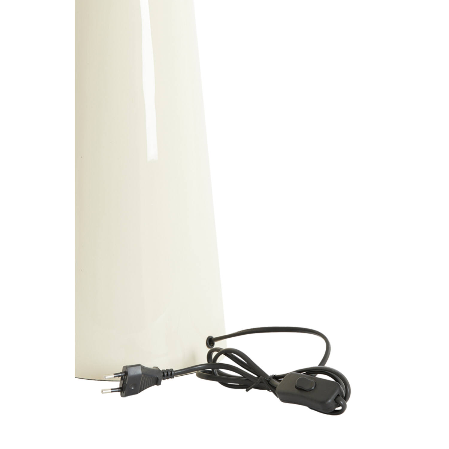 Lamp base Ø18x43 cm YELOS shiny cream