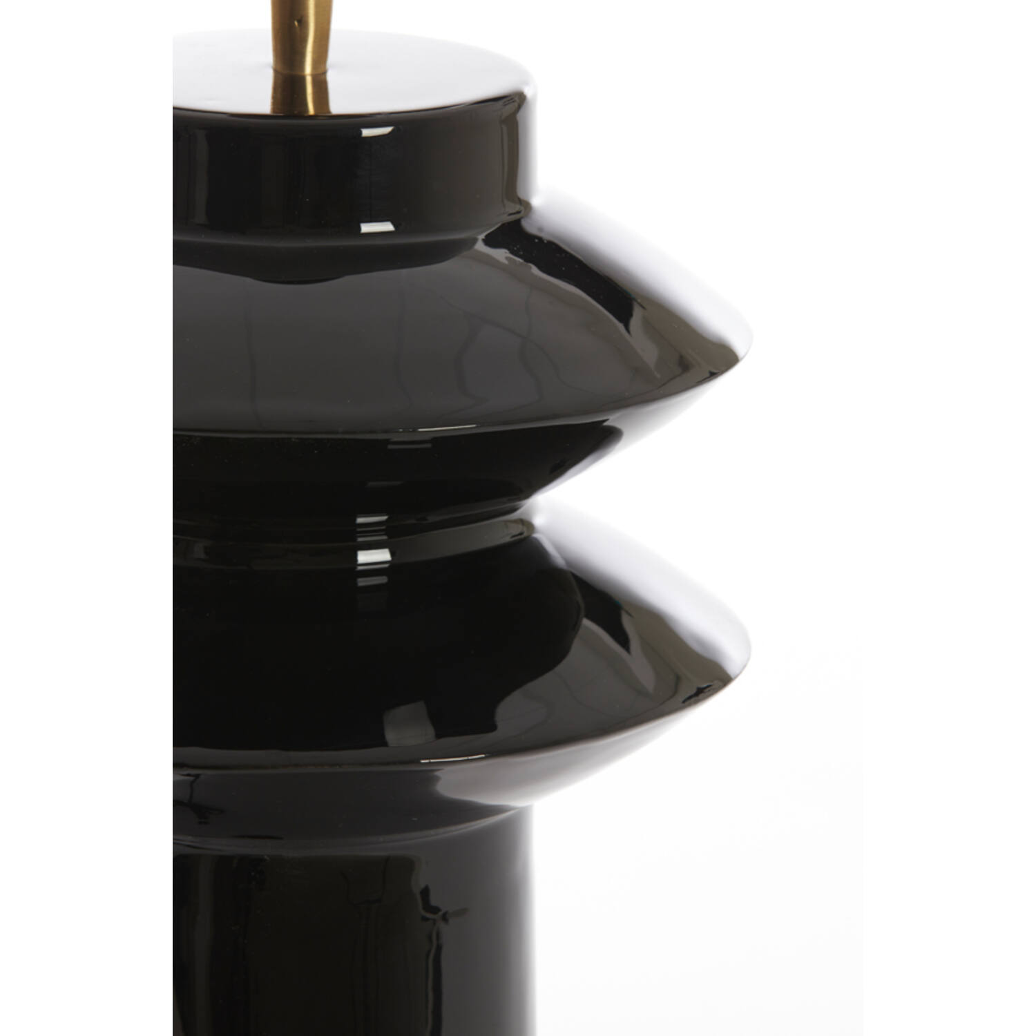 Lamp base Ø22x26 cm PETCH shiny black