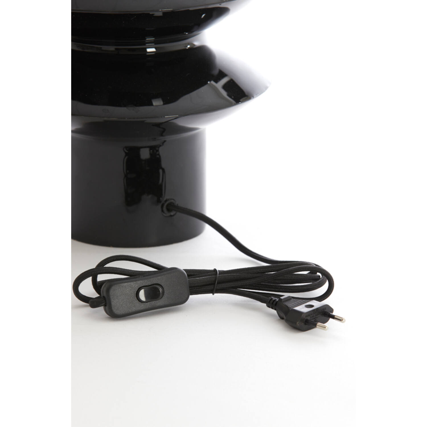 Lamp base Ø22x26 cm PETCH shiny black