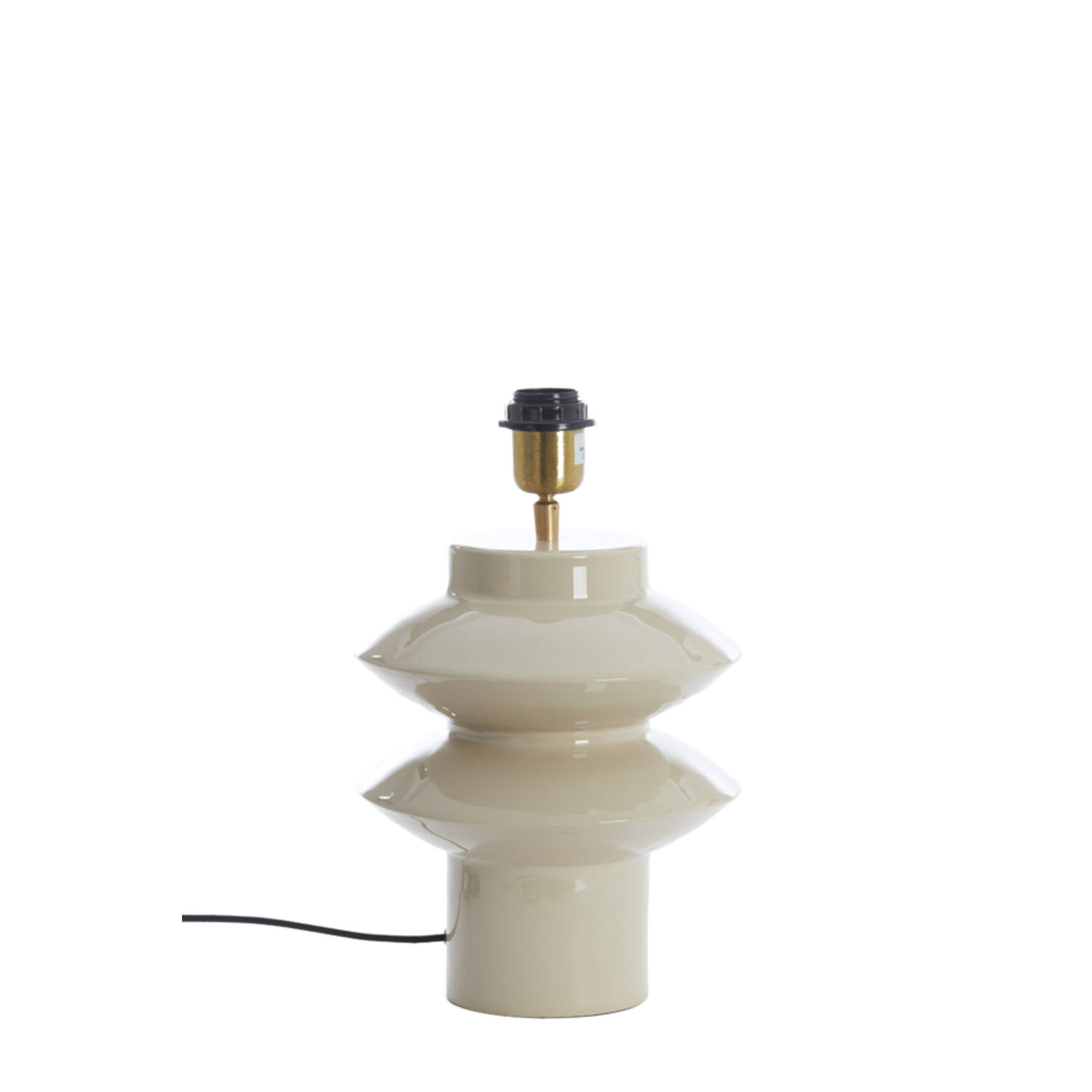 Lamp base Ø22x26 cm PETCH shiny light grey