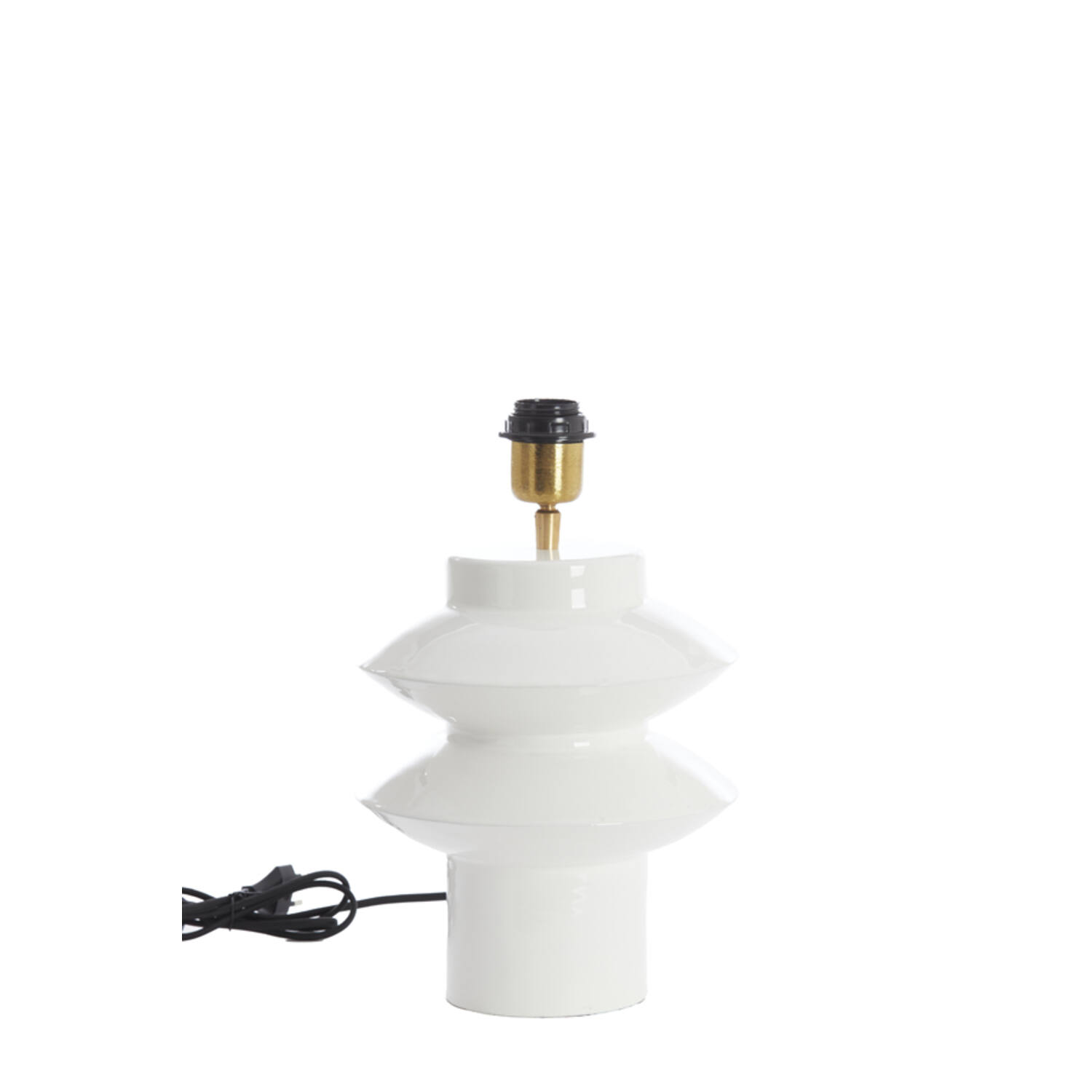 Lamp base Ø22x26 cm PETCH shiny white