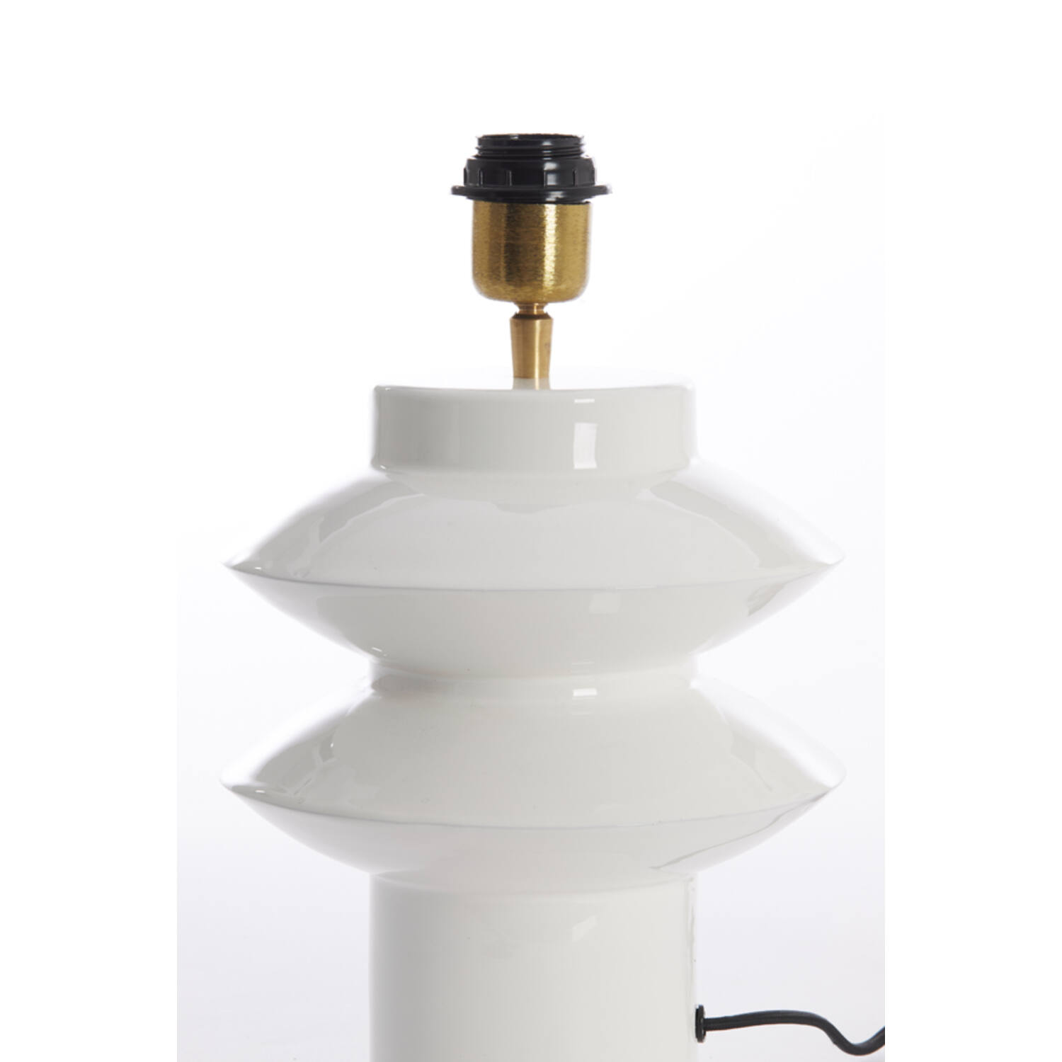 Lamp base Ø22x26 cm PETCH shiny white