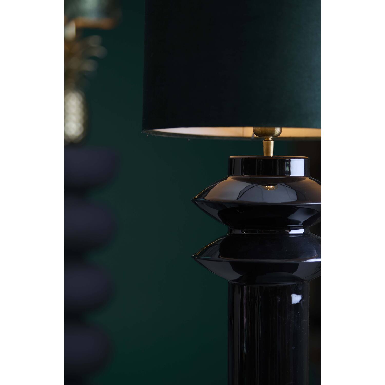 Lamp base Ø22x40 cm PETCH shiny black