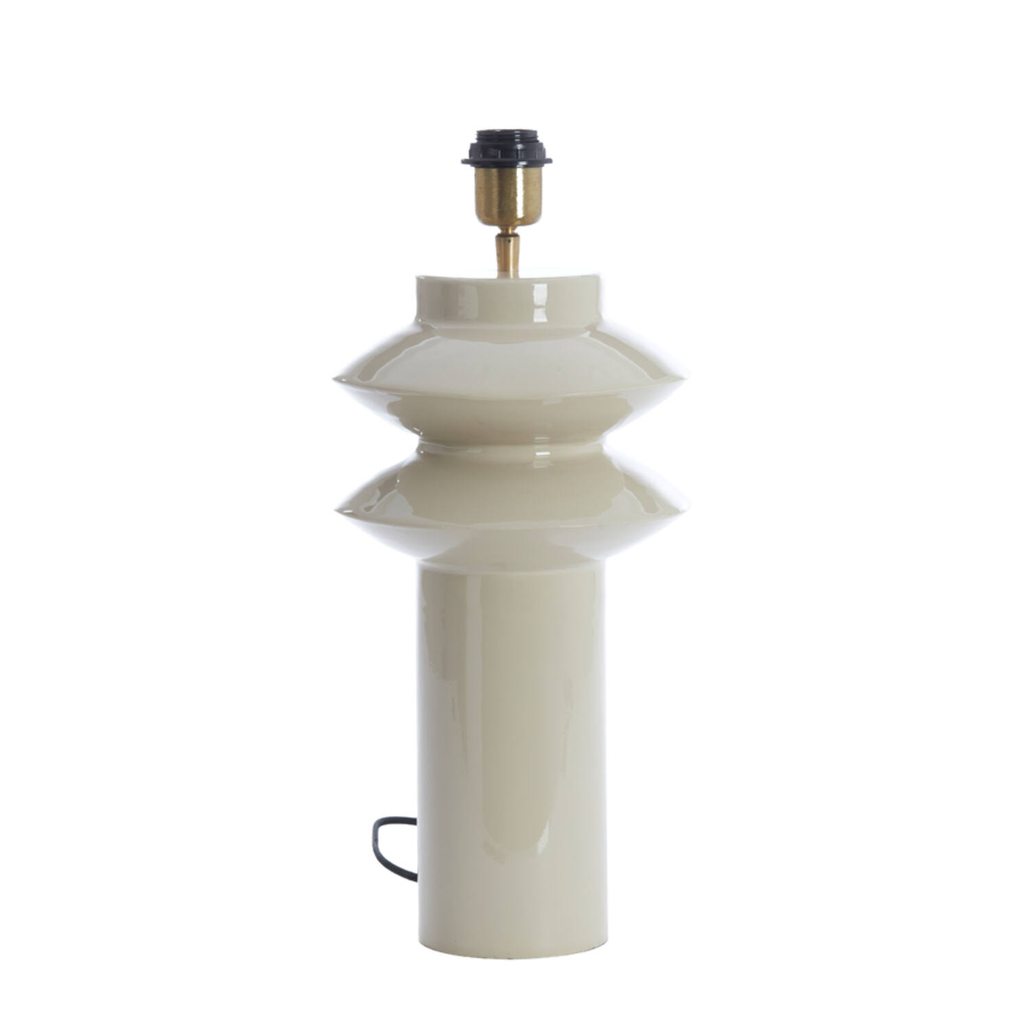 Lamp base Ø22x40 cm PETCH shiny light grey