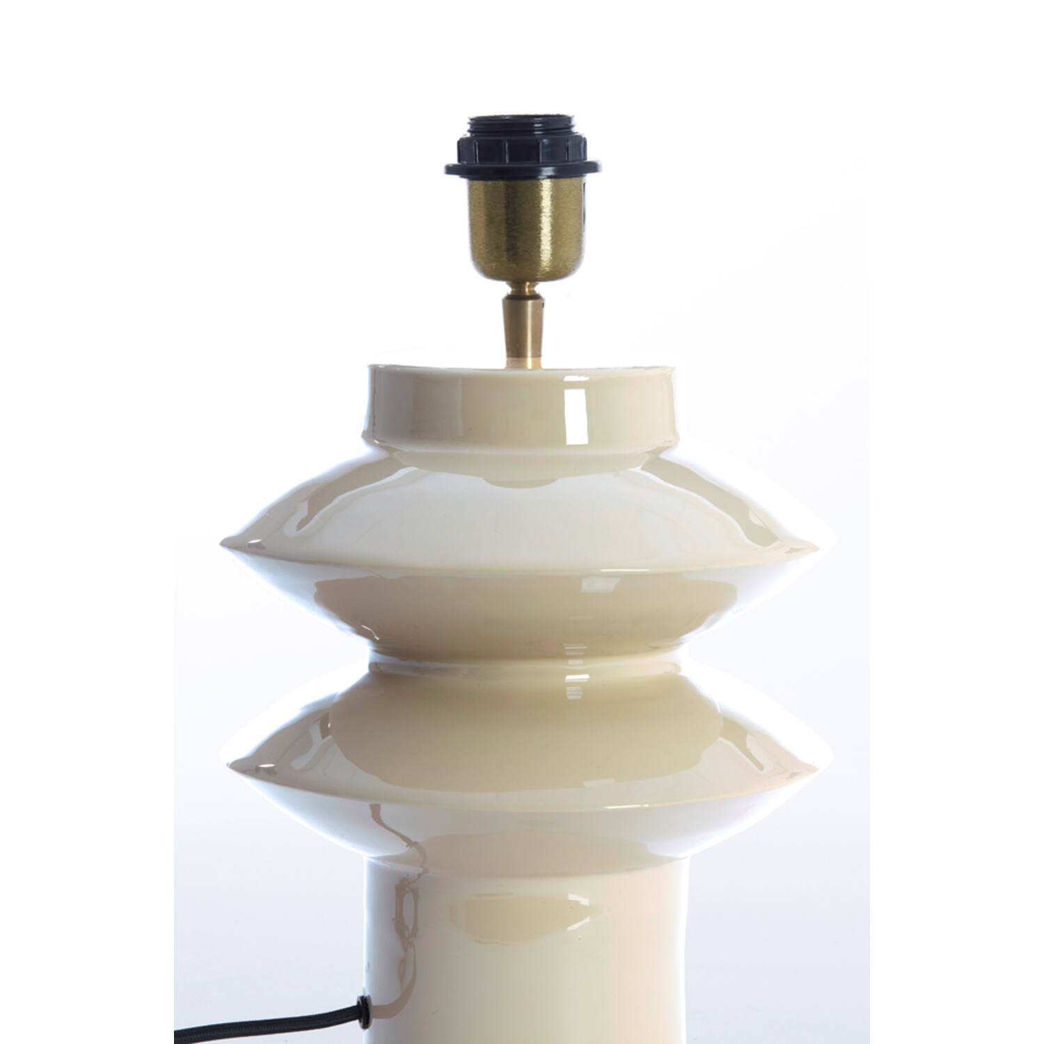 Lamp base Ø22x40 cm PETCH shiny light grey