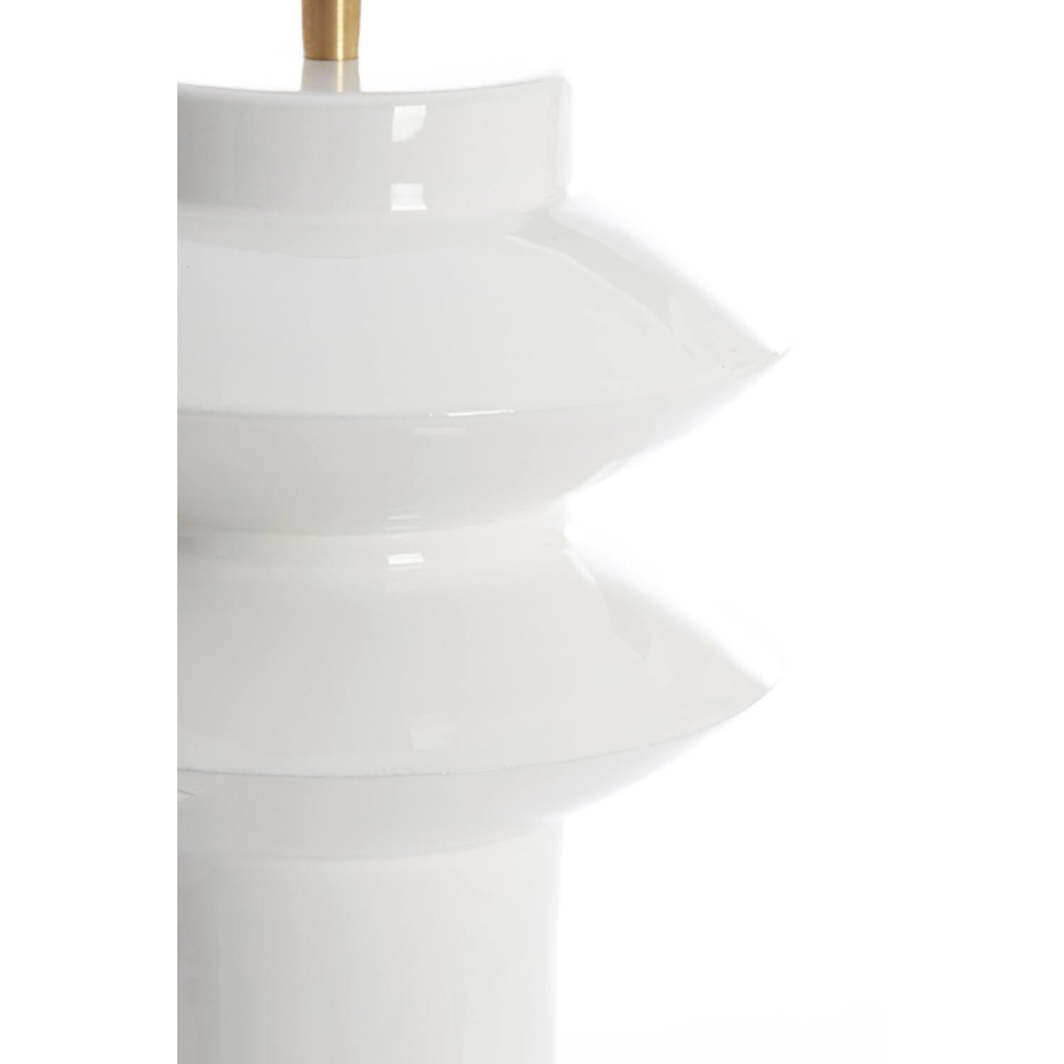 Lamp base Ø22x40 cm PETCH shiny white