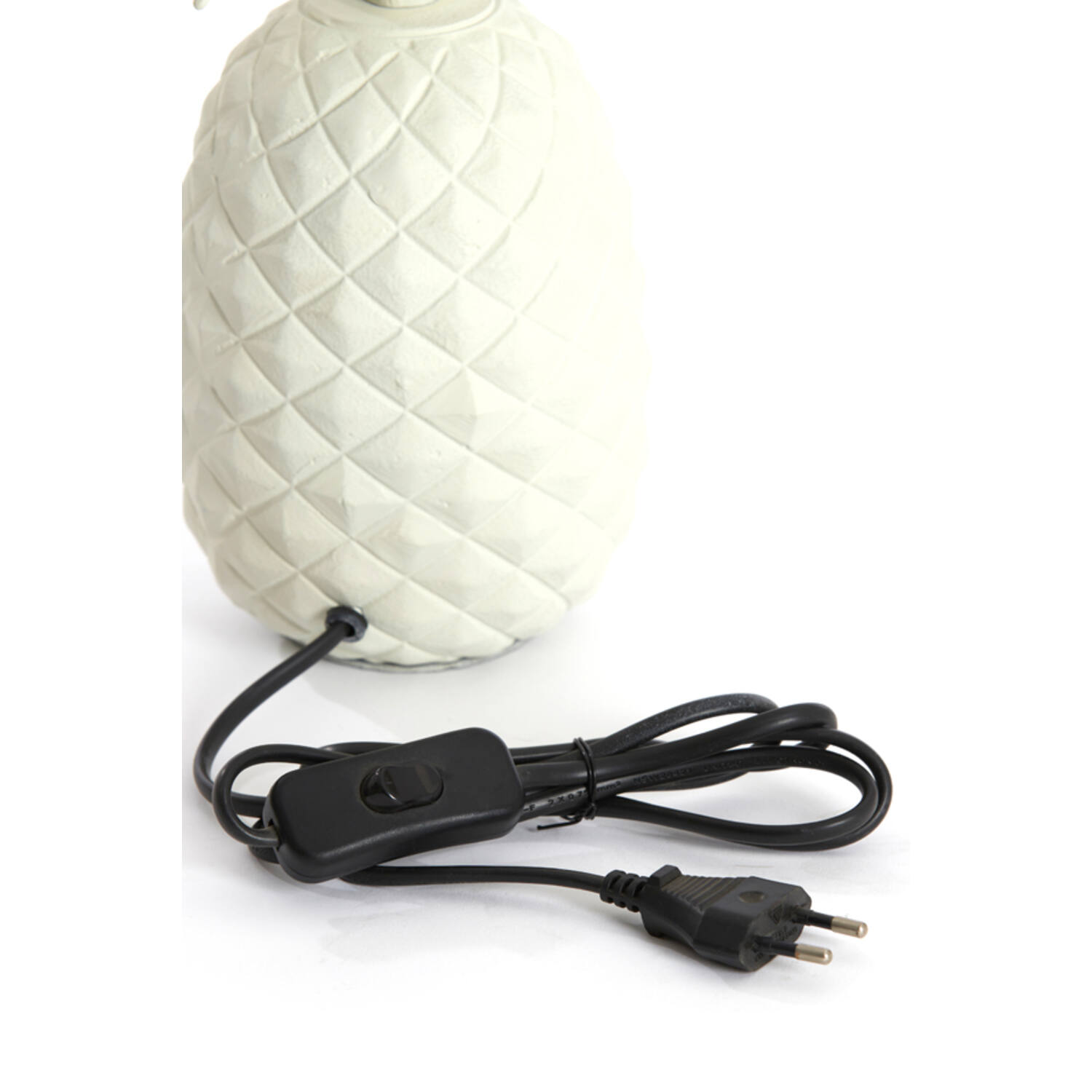 Lamp base 20x19x37 cm PINEAPPLE cream