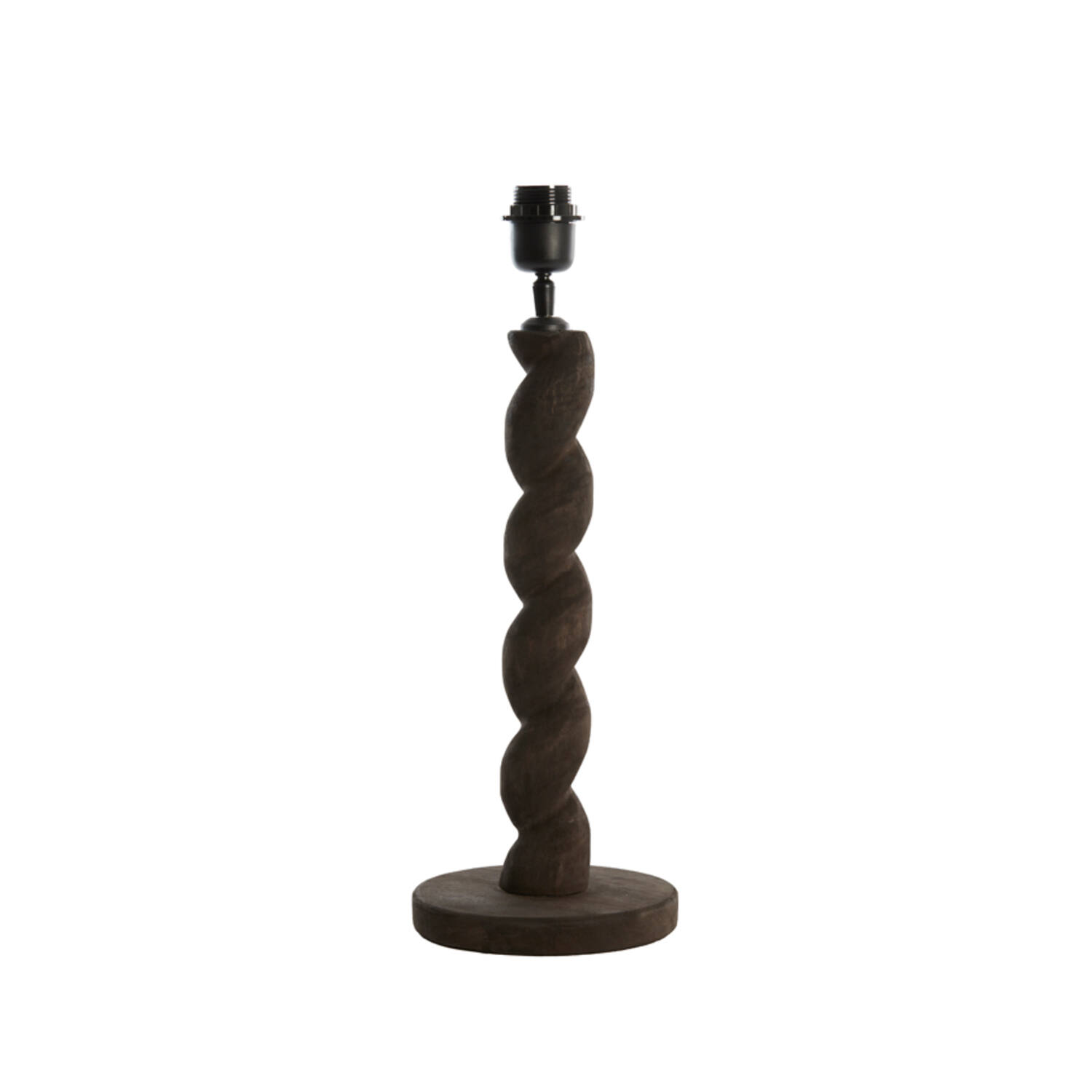 Lamp base Ø15x45 cm NANNO wood matt grey-brown