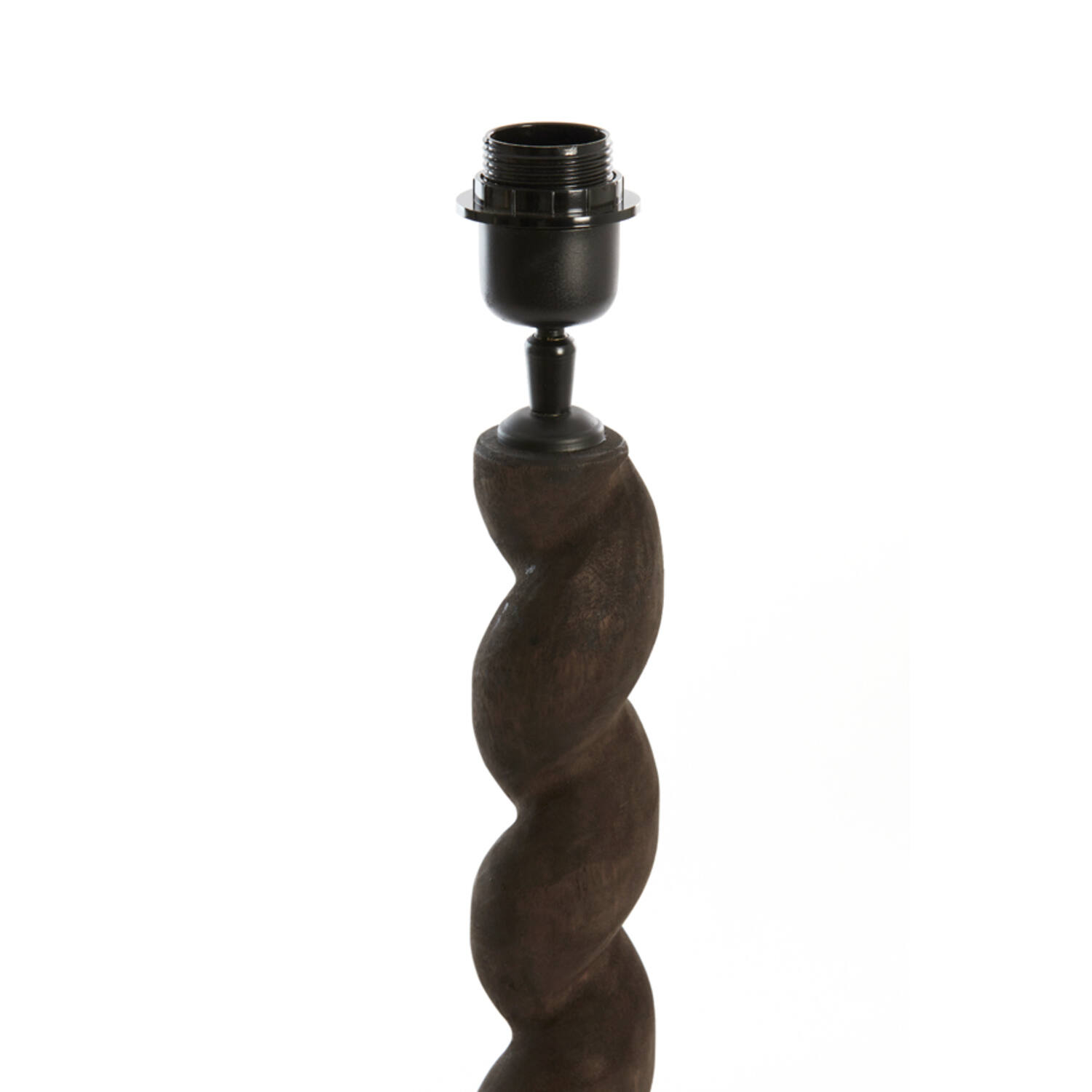 Lamp base Ø15x45 cm NANNO wood matt grey-brown